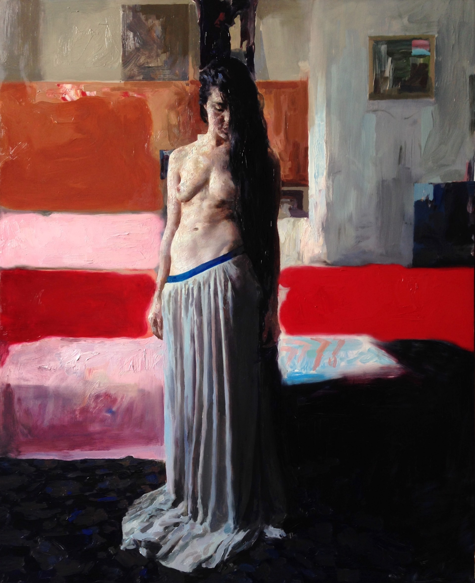 Girl in Red and Black by Hollis Dunlap