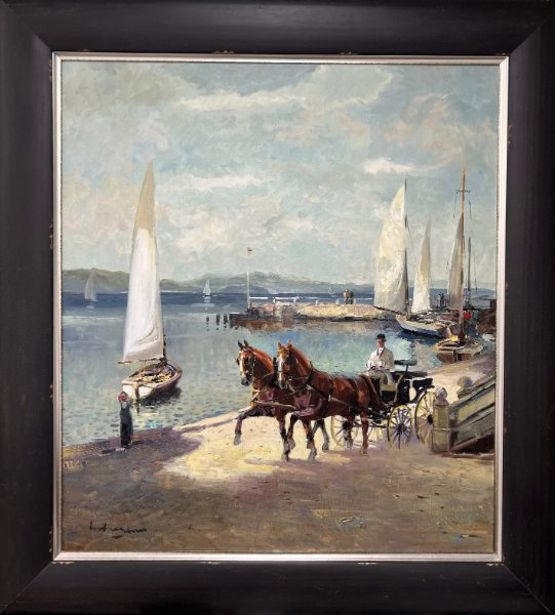Summertime Ride by The Sea in aHorsedrawn Carriage by Ludwig Gschossmann