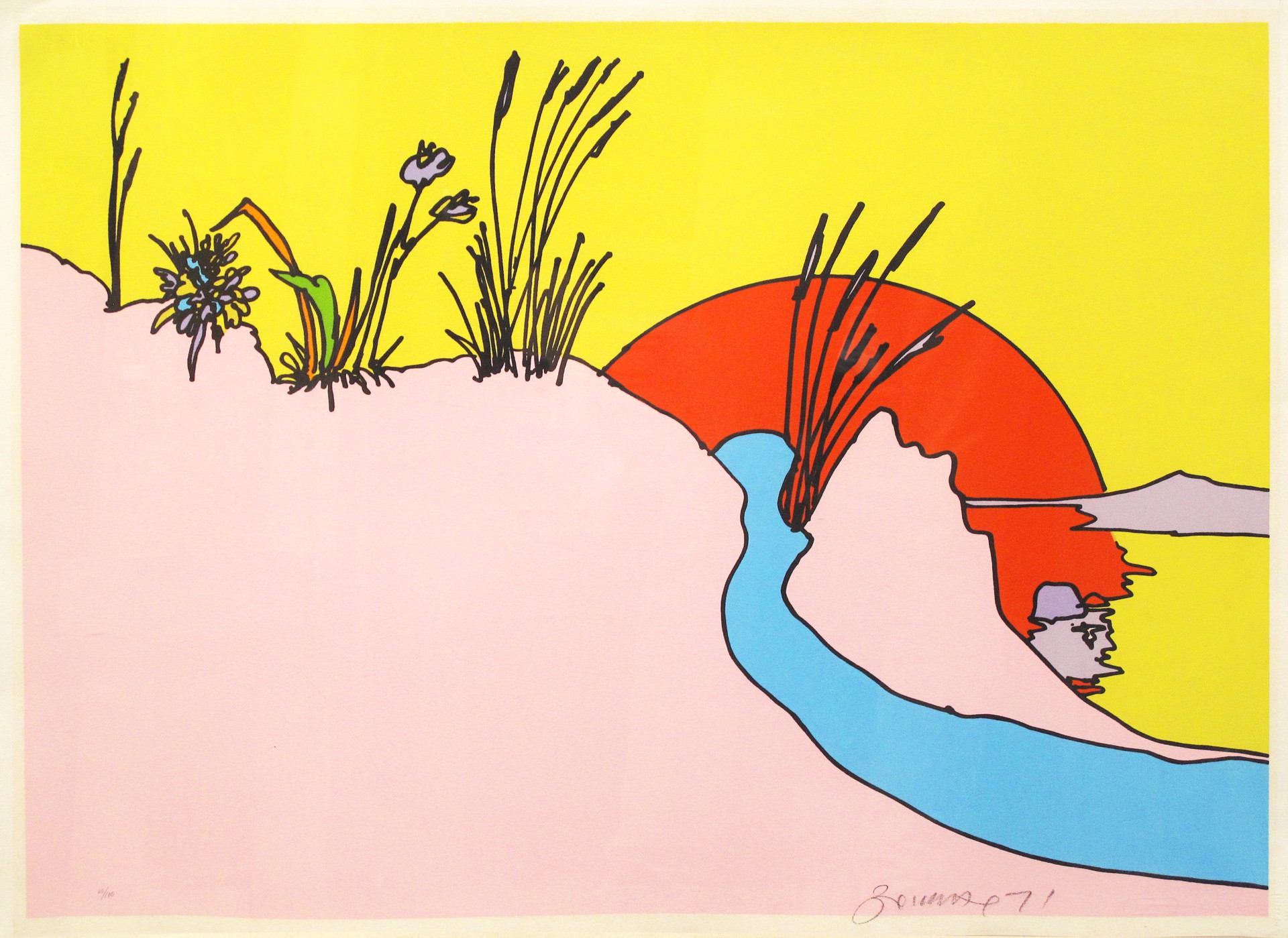 Sunshine Peace Pink by Peter Max