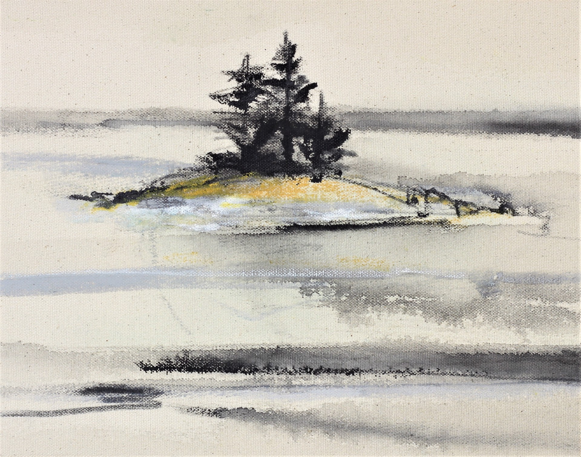 A VERY LITTLE ISLAND IN MAINE by CHRISTINA THWAITES (Landscape)