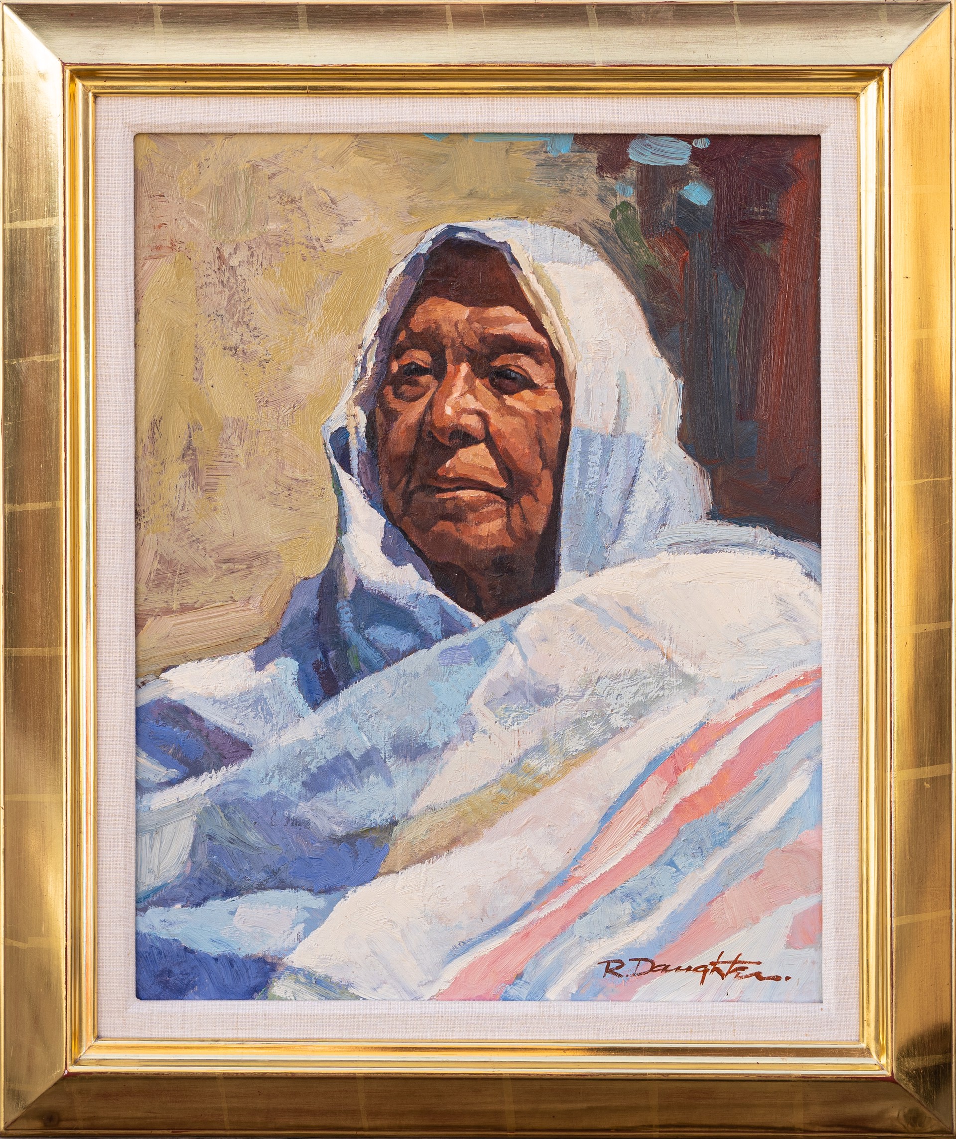 Robert Daughters (1929-2013), Taos Elder by Secondary Offerings