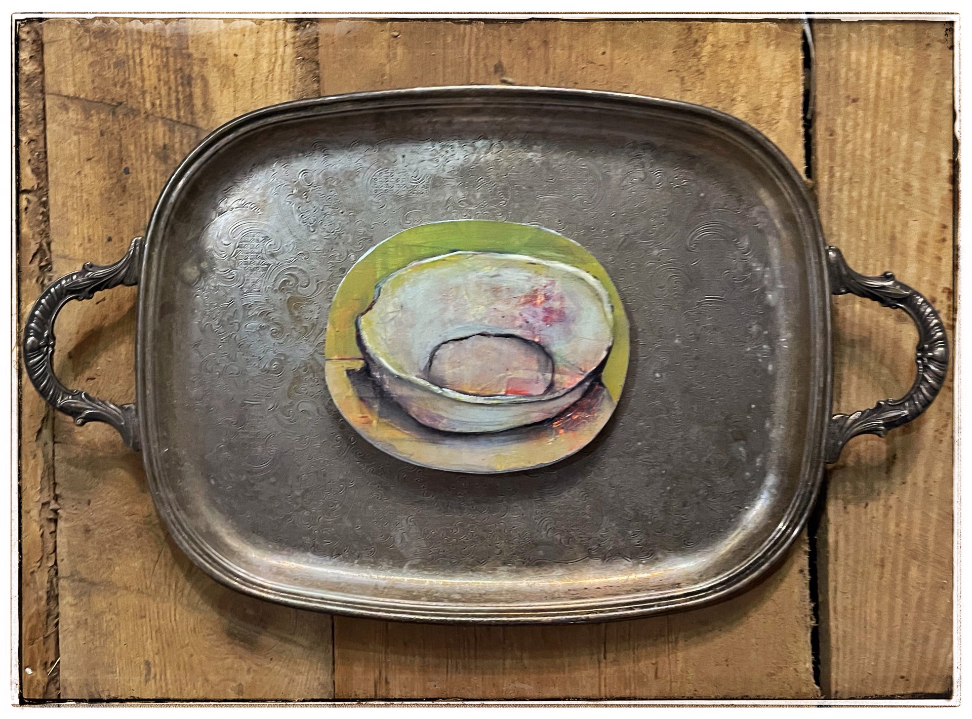 Bowl on Tray by Shellie Lewis Crisp