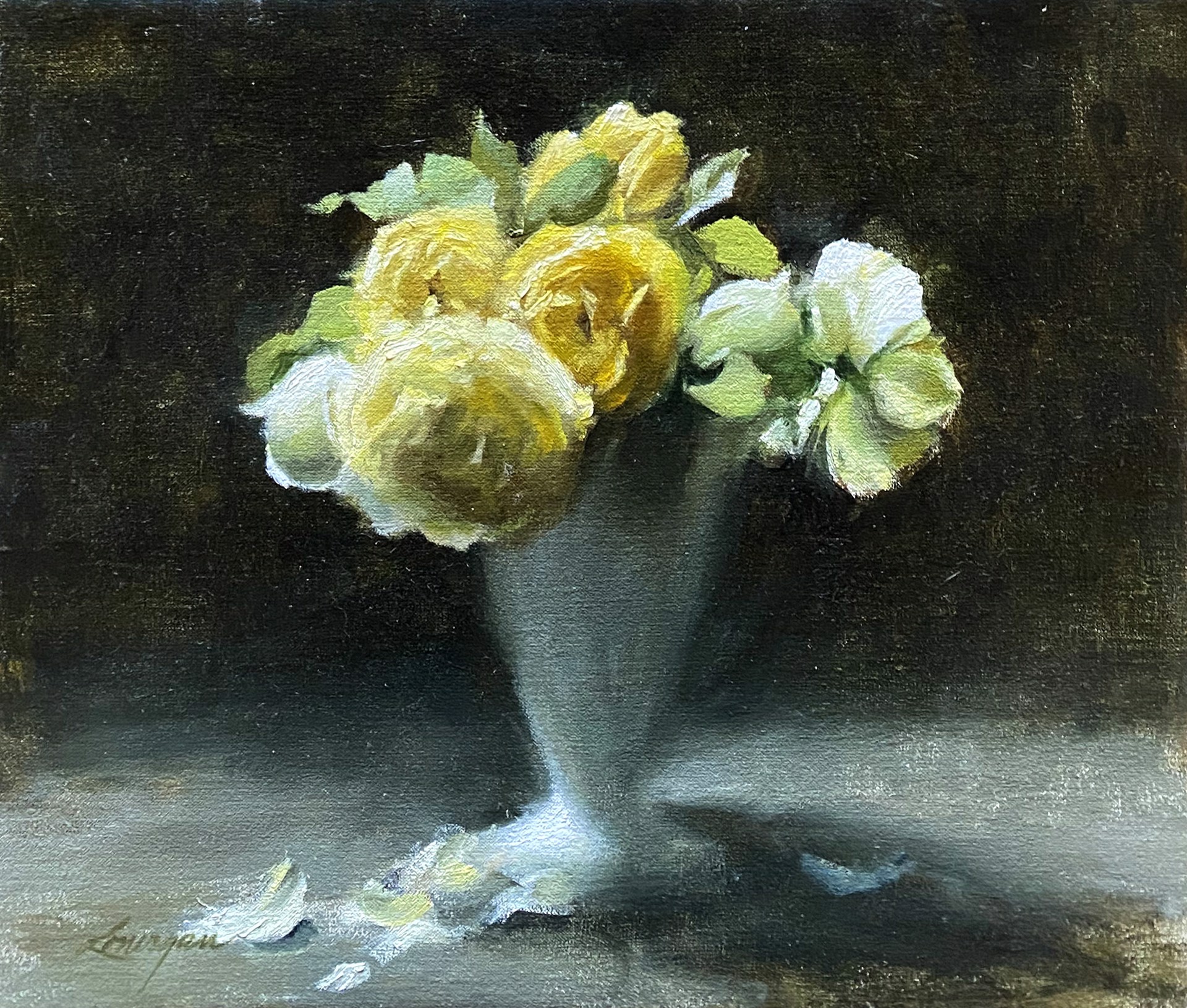 Yellow Roses by John Lonergan