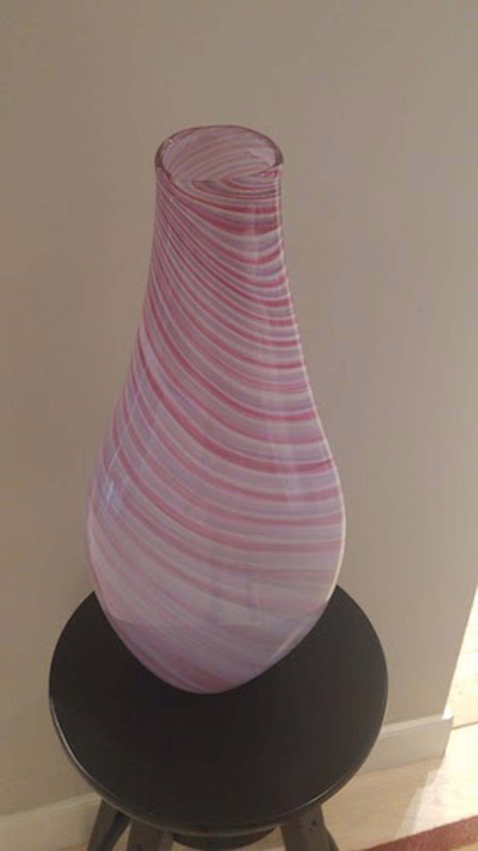 Swirls of Pink Vase by Hayden MacRae