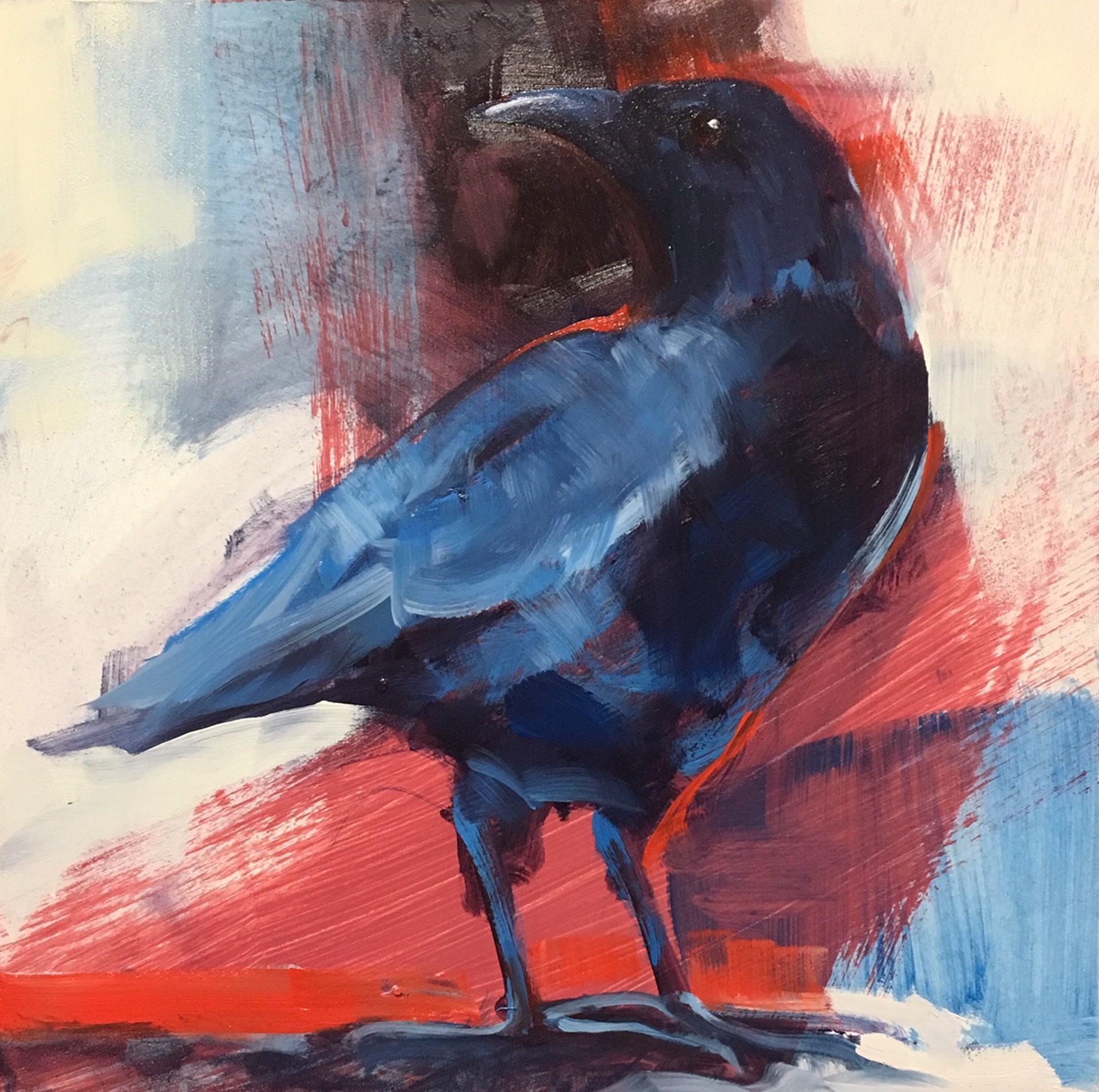 Raven in Red by Shirle Wempner