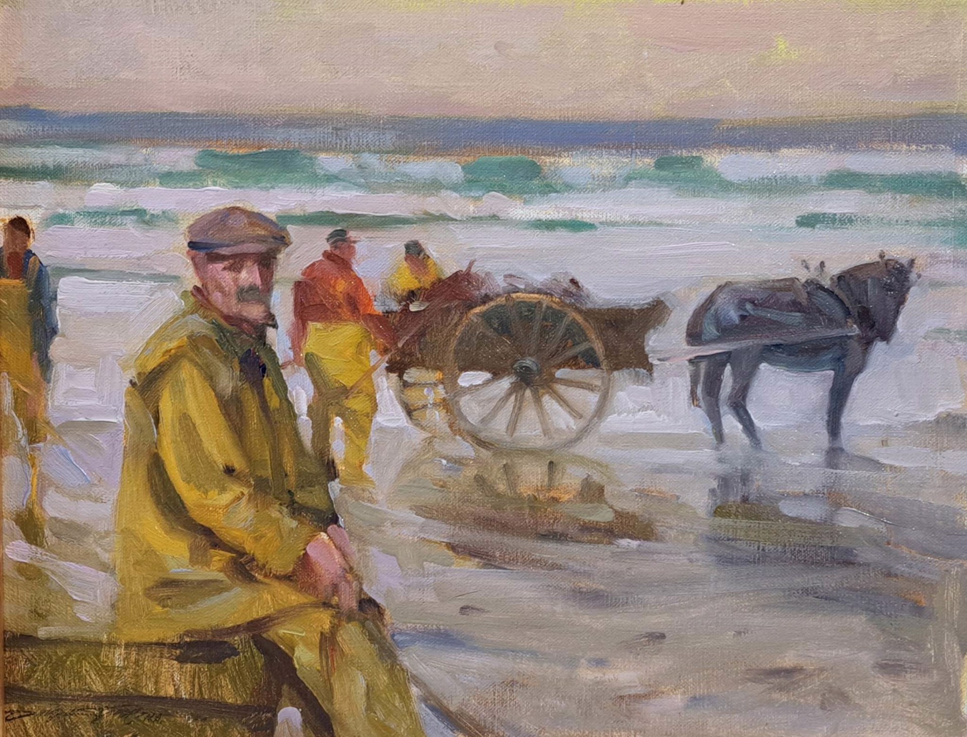 At the Beach by Don Stone (1929-2015)