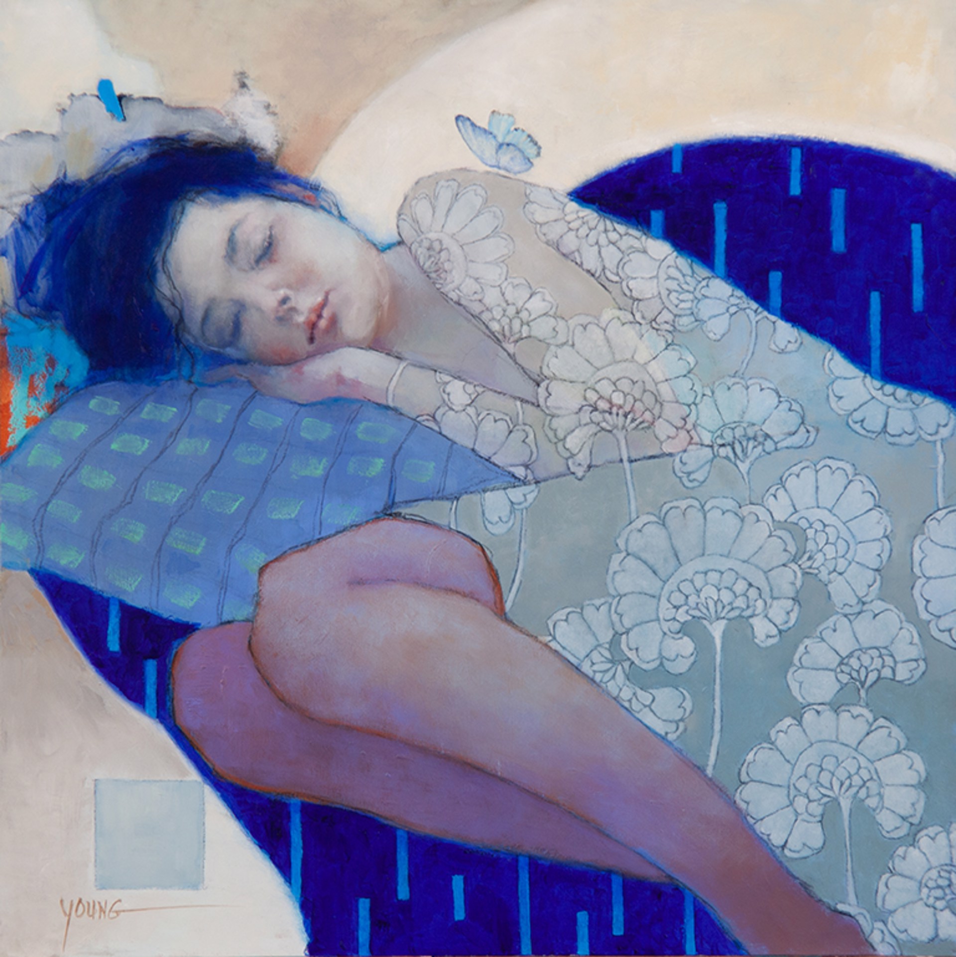 SOLD - Dreams In Blue - SOLD by Donna Young