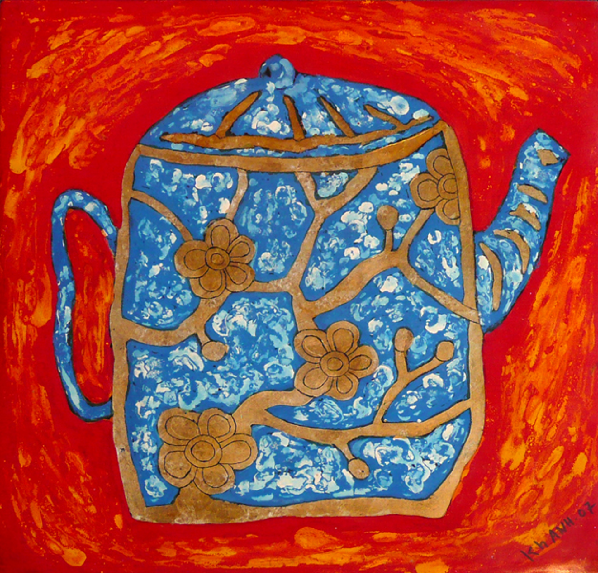 Blue Teapot by Bui Cong Khanh
