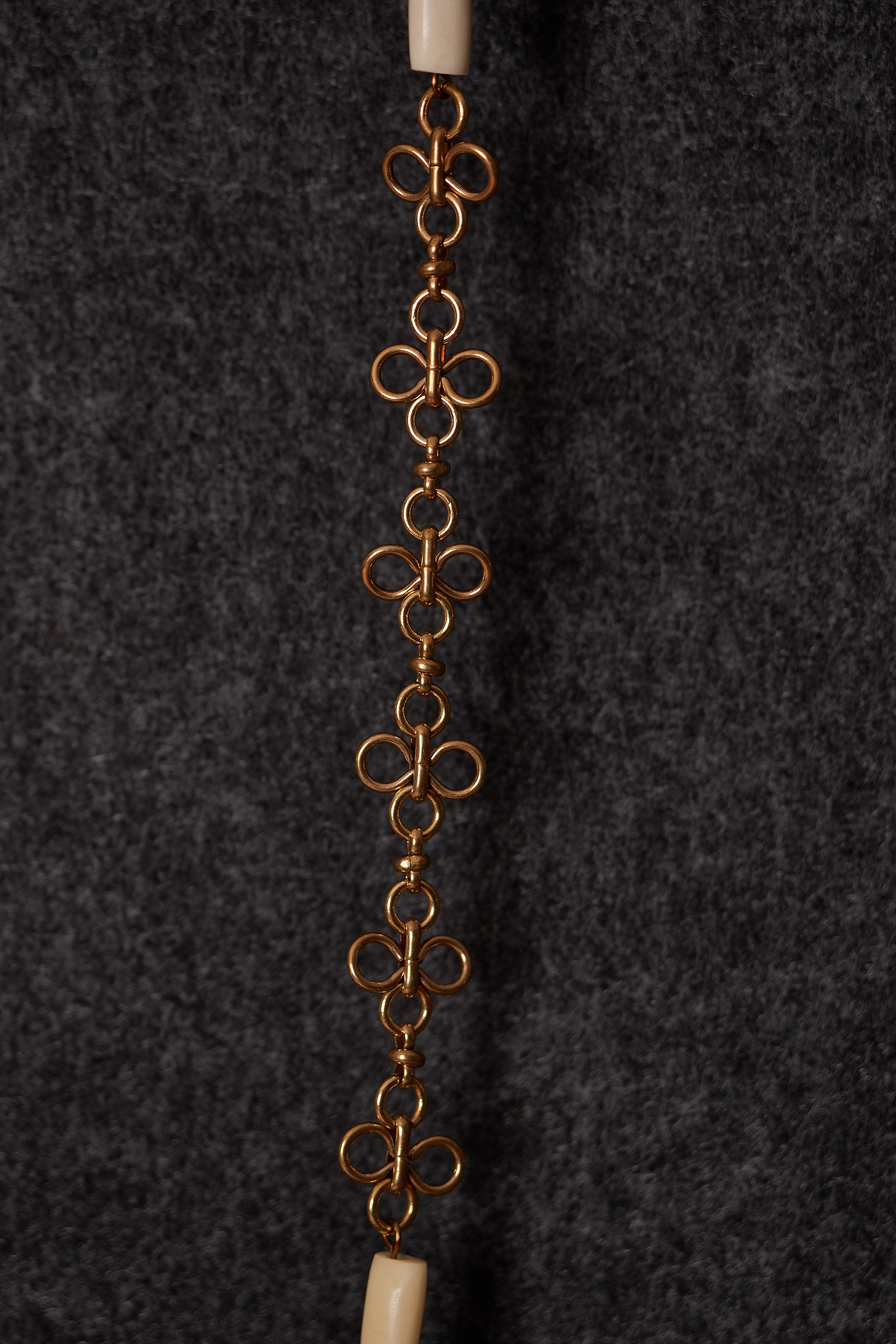 Brass Cloverbone Necklace by Cameron Johnson