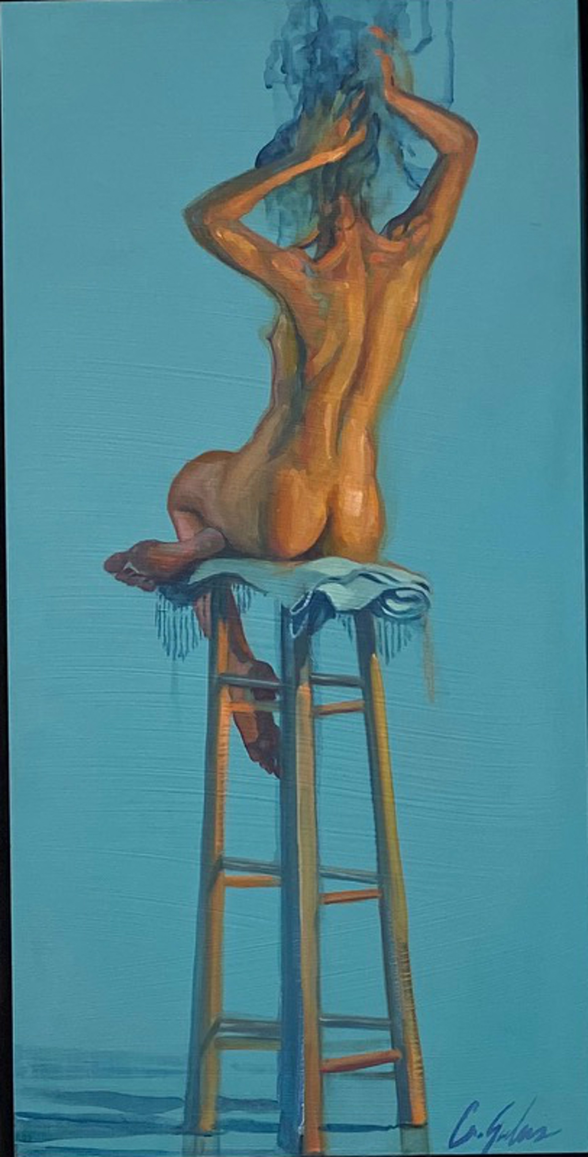Blue Nude 1 by Carrie Jadus