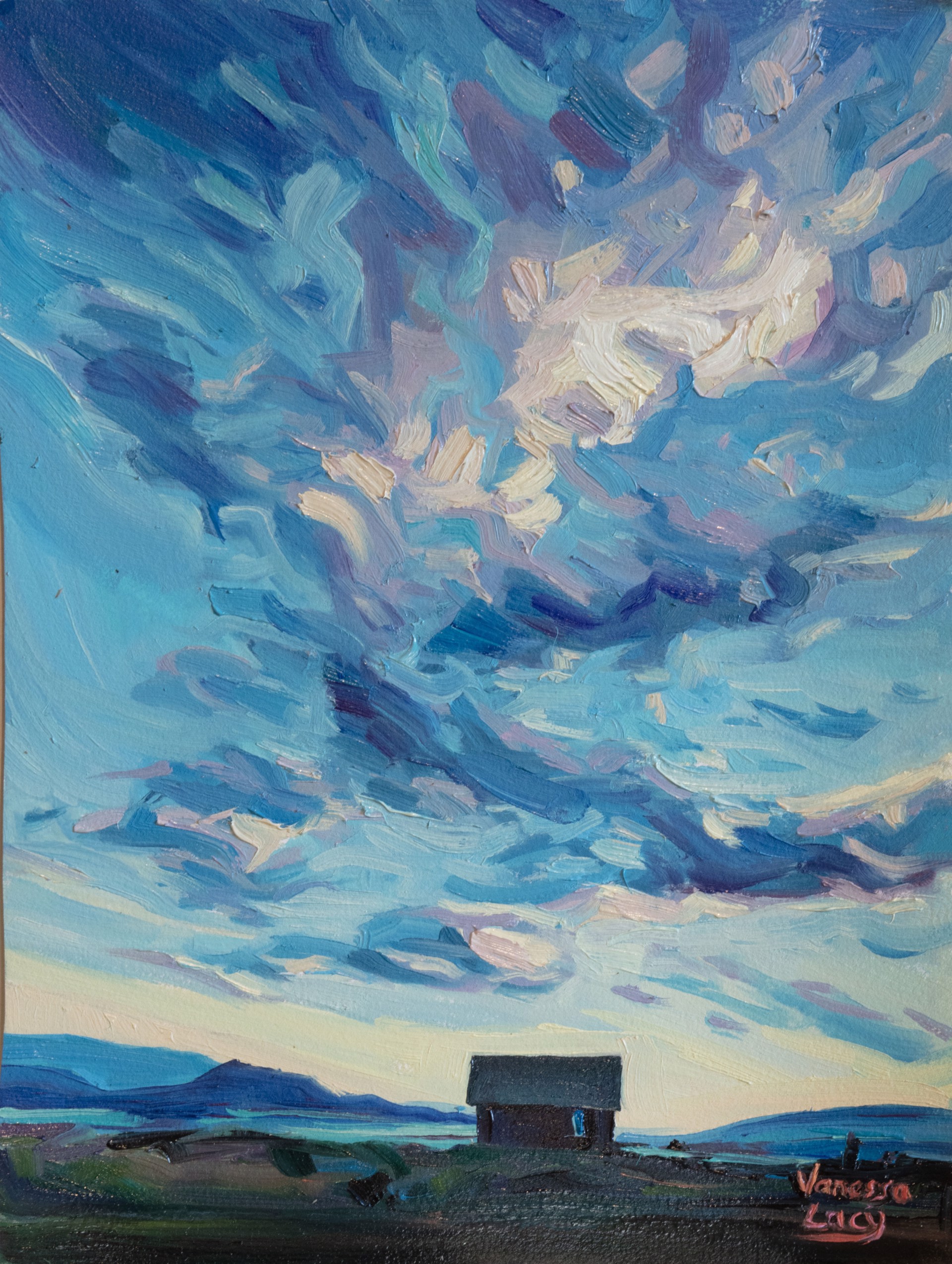 Refuge Under Cream & Blue Skies by Vanessa Lacy