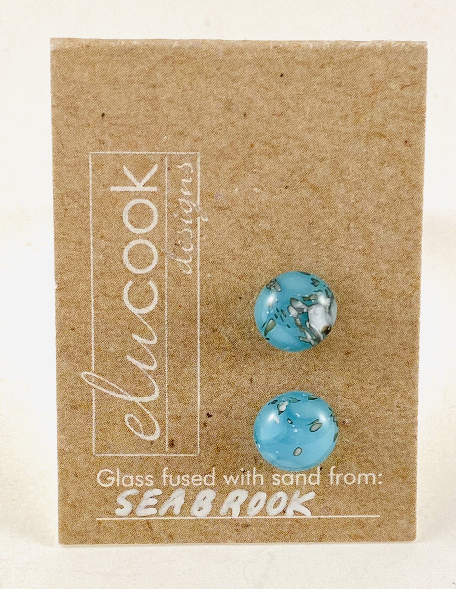 Button Earrings, 4t by Emily Cook