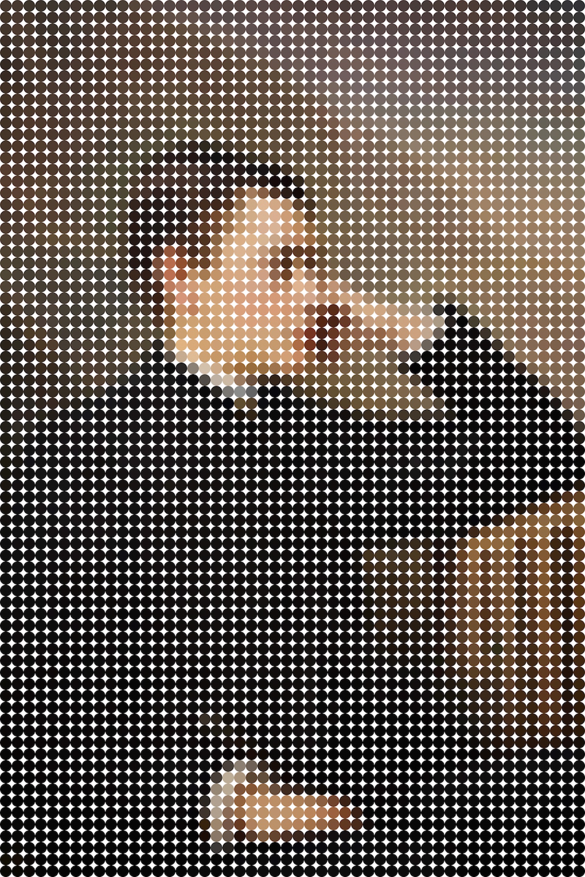Dot Portrait XB3340 by John Watson