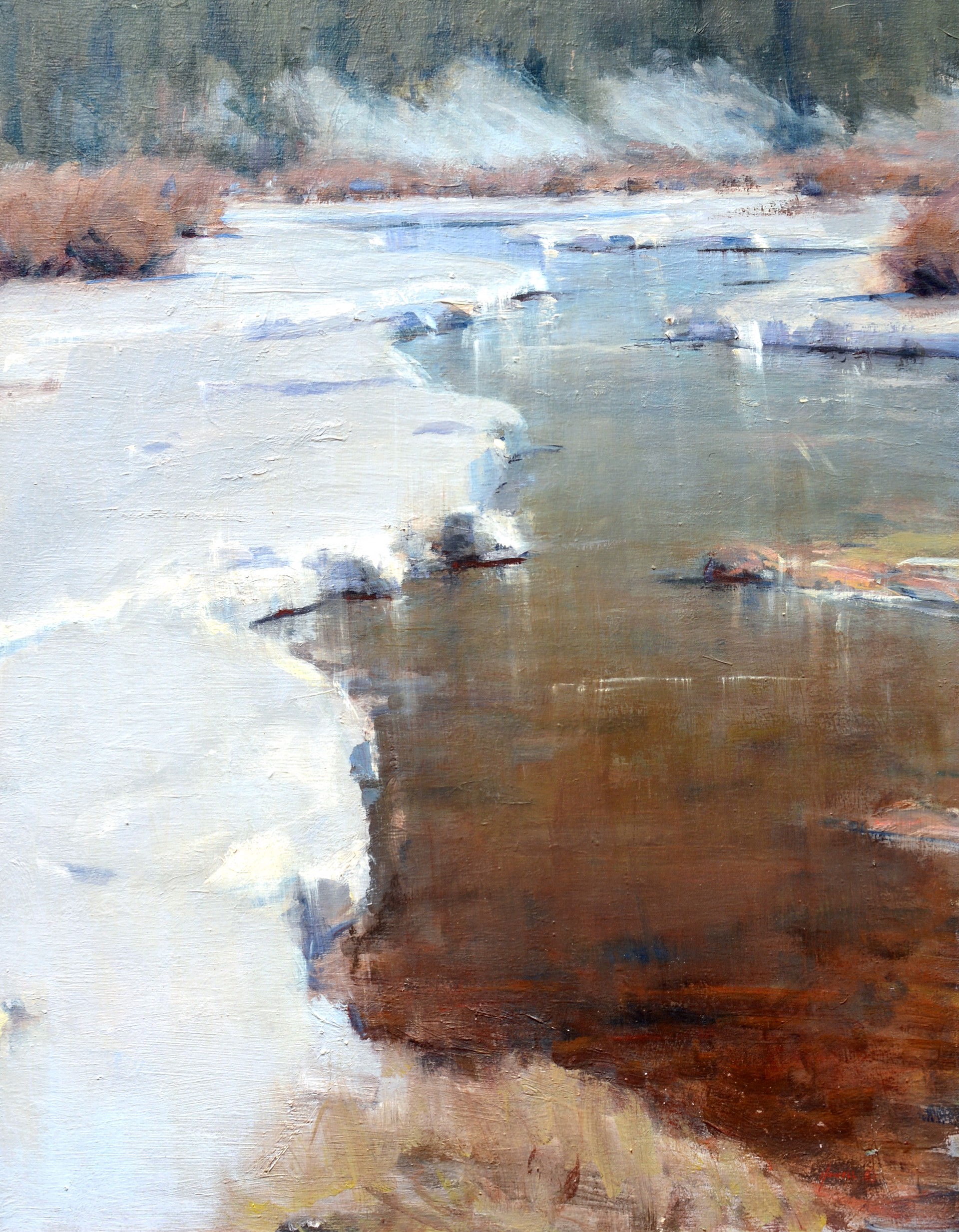 Icy River by Rick Howell