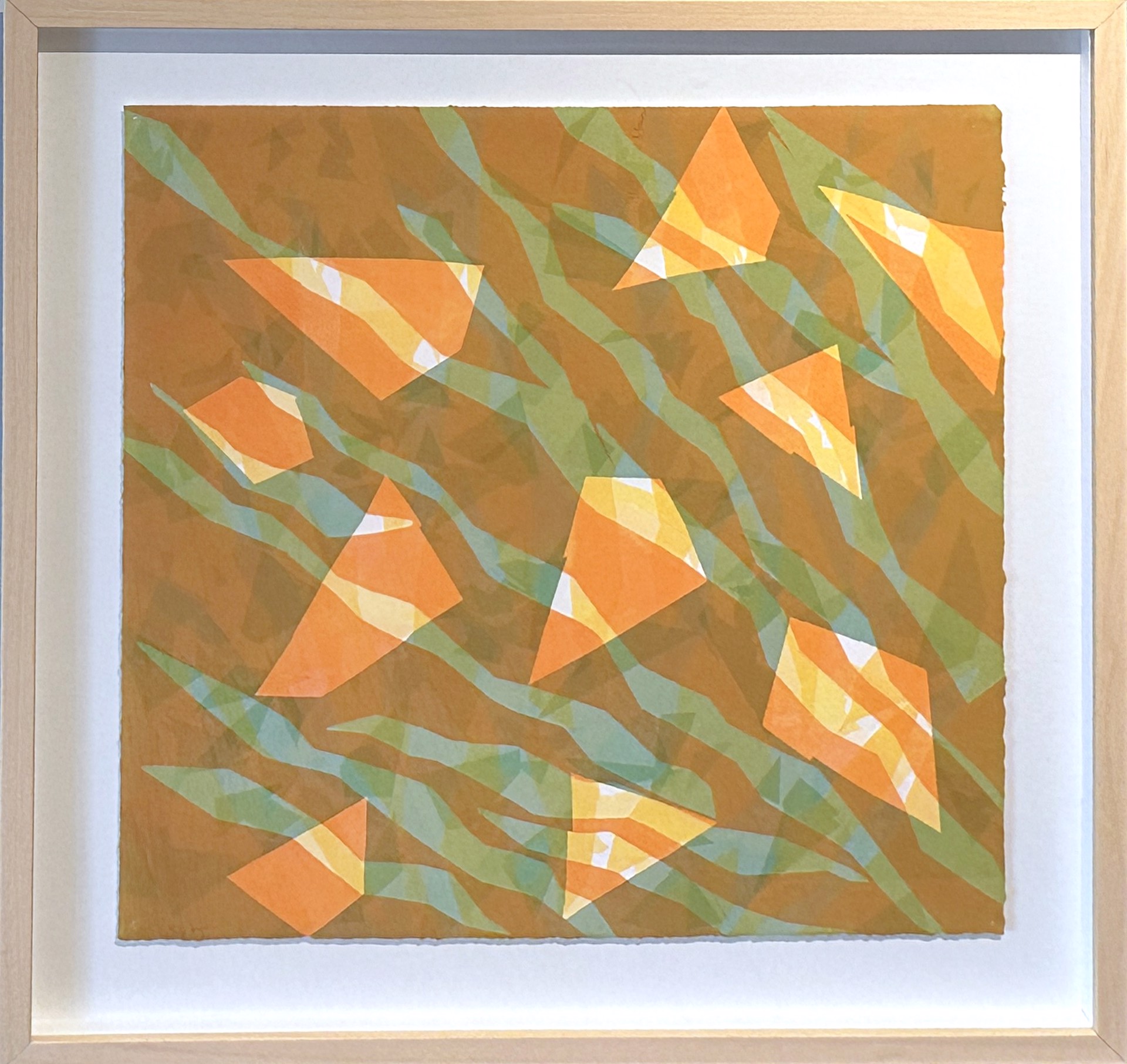 Orange / Green 2 by Susu Meyer Prints
