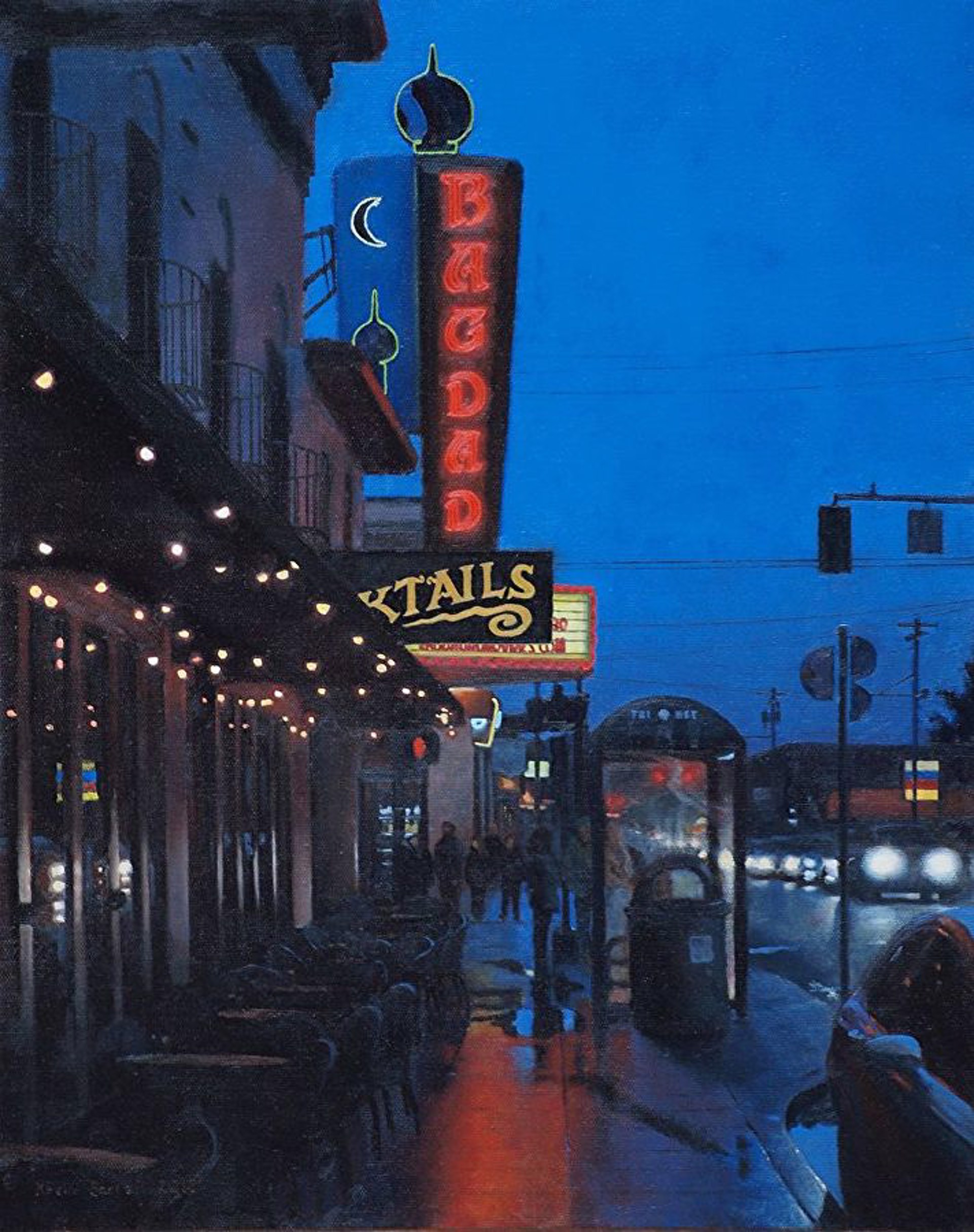 Cafe on a Rainy Night by Kevin Farrell