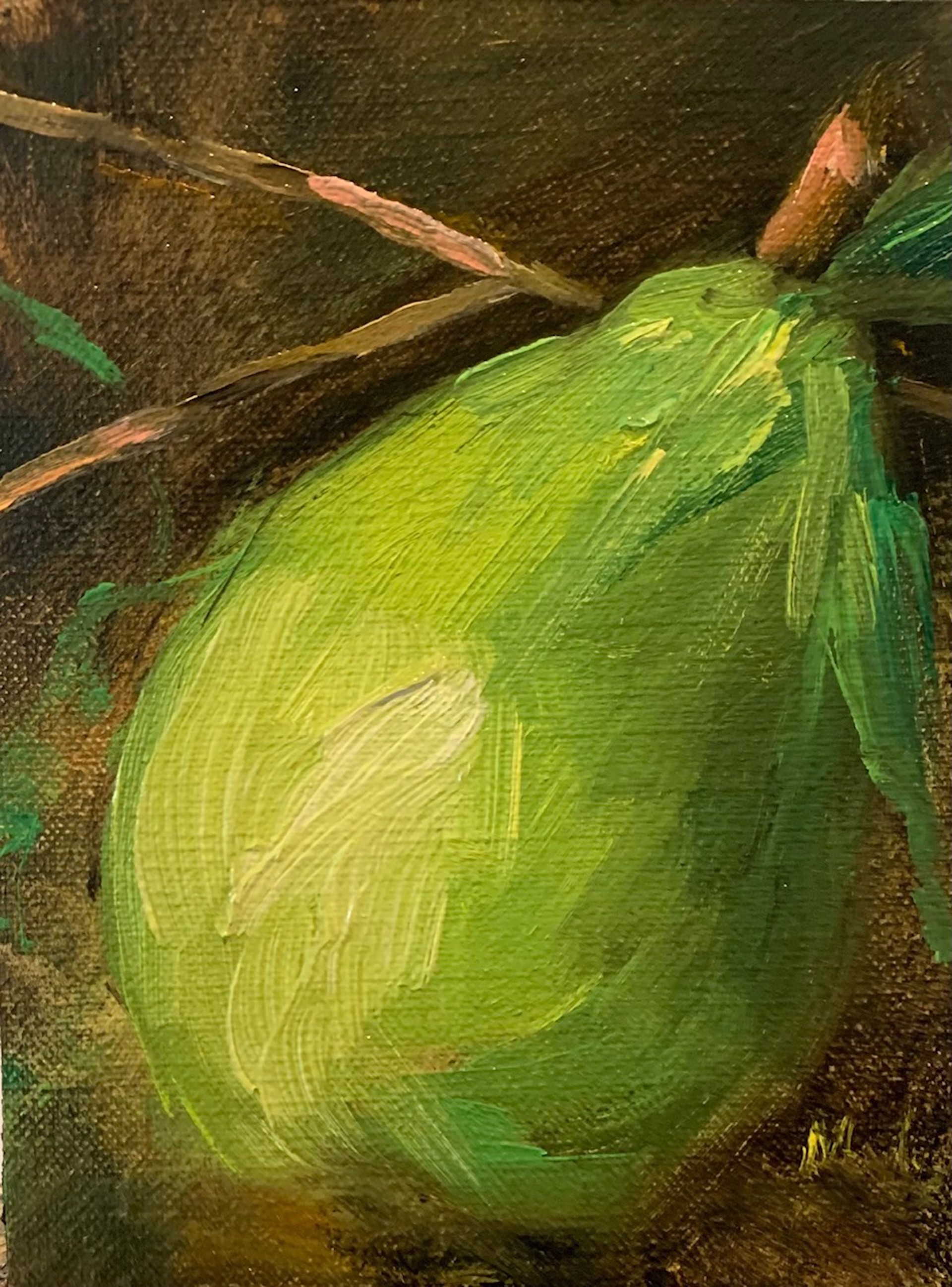Green Pear by Yvonne Mendez