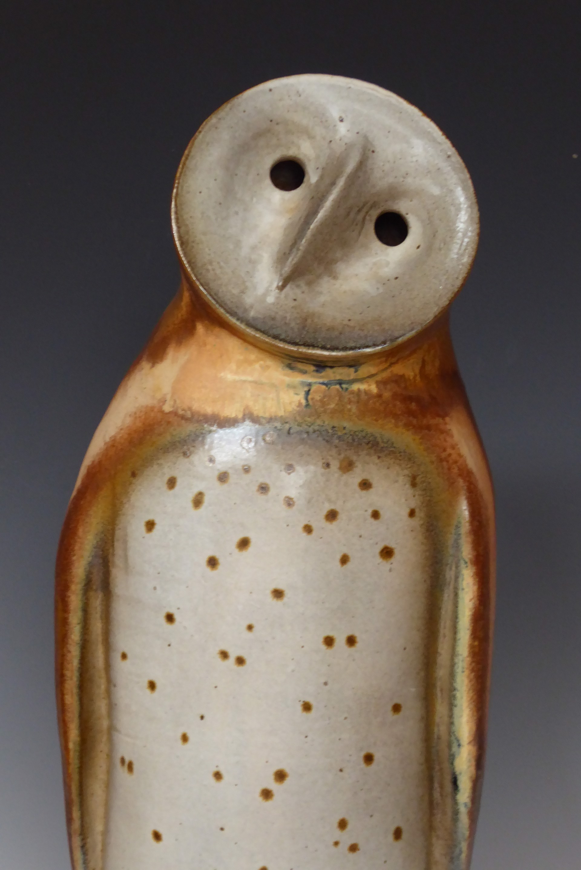 Owl ~ High Fired and Sculpted Ceramics by Heath Krieger