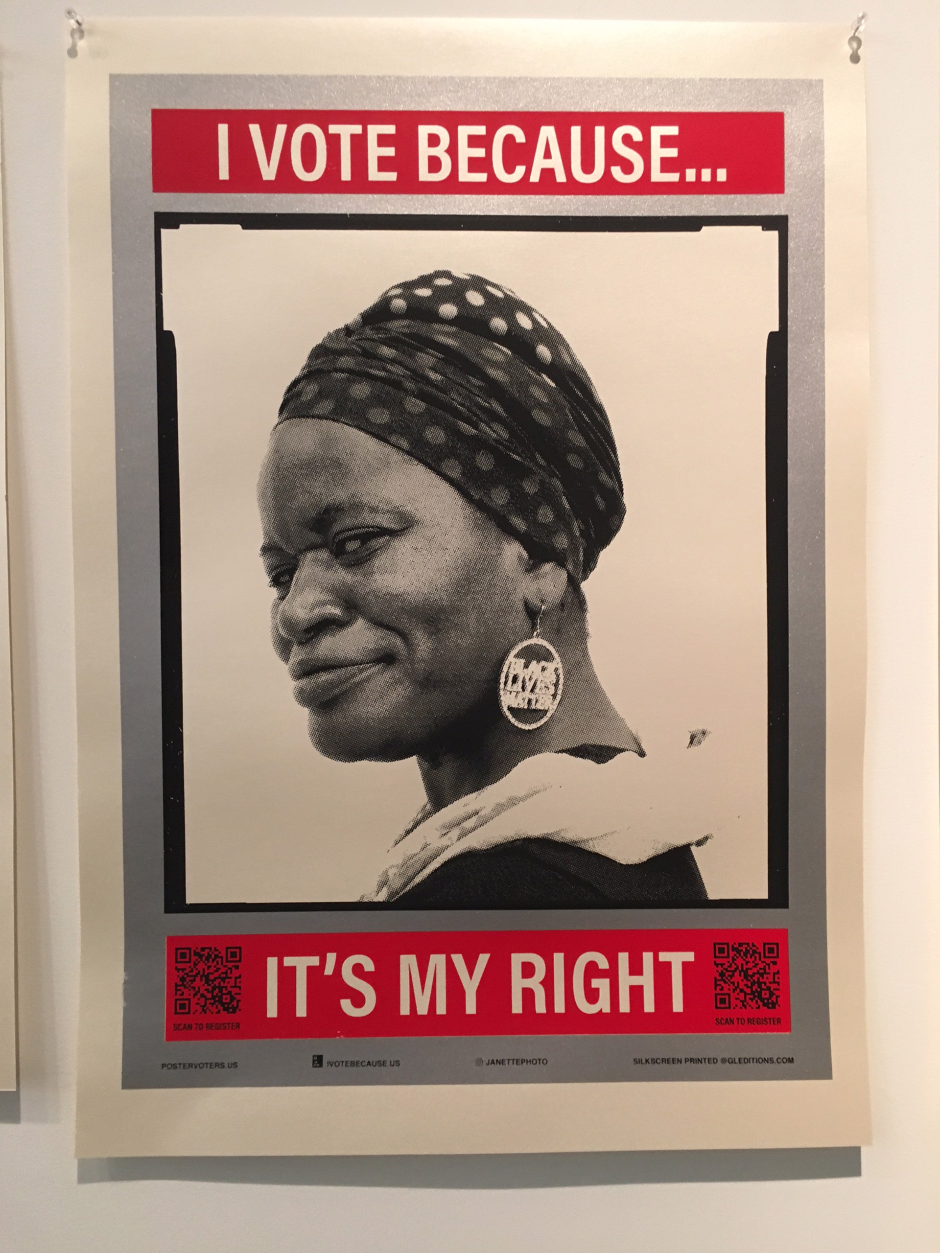 I Vote Because It's My Right by Janette Beckman