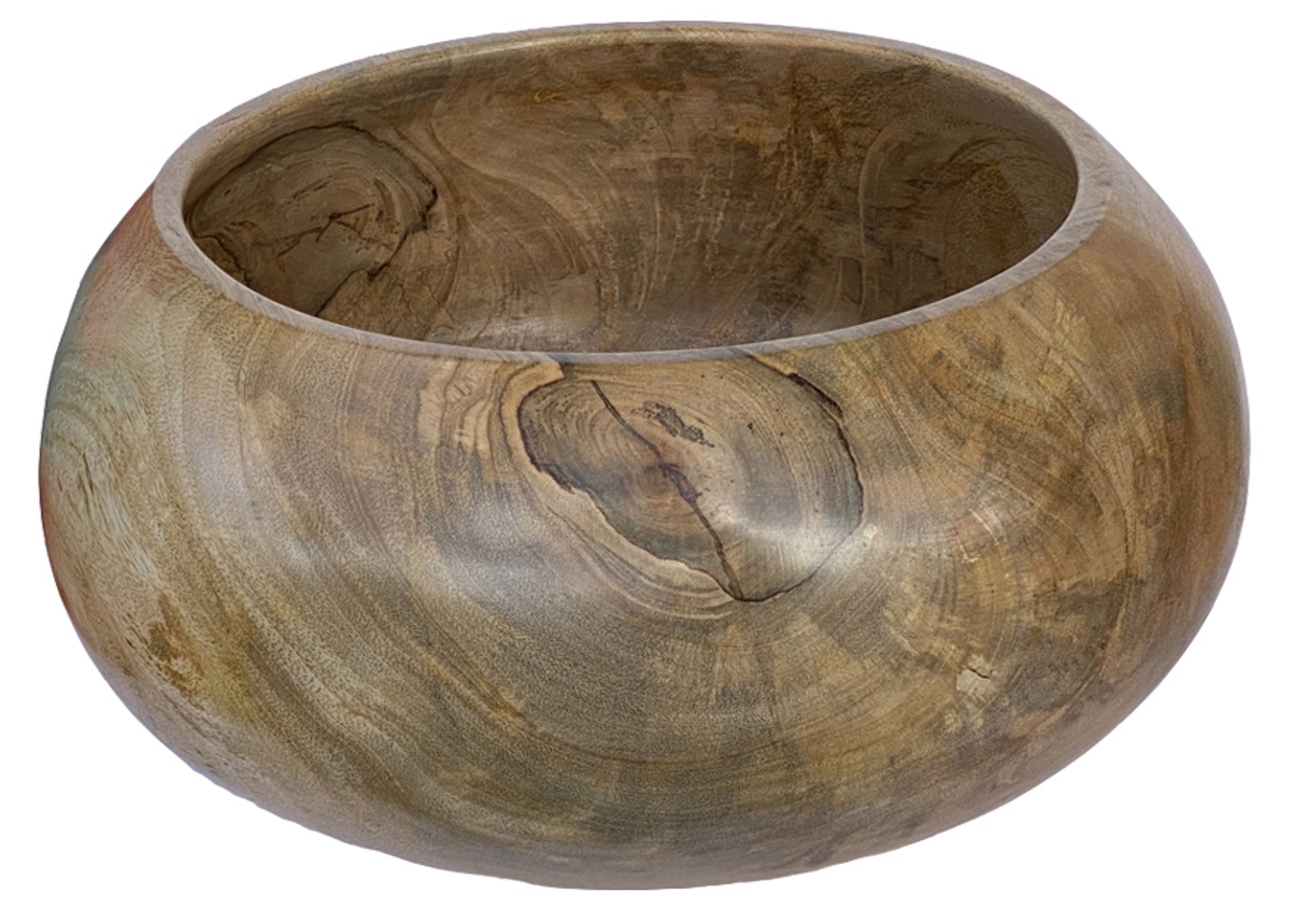 Mango Wide Bowl with Feet by John Fackrell