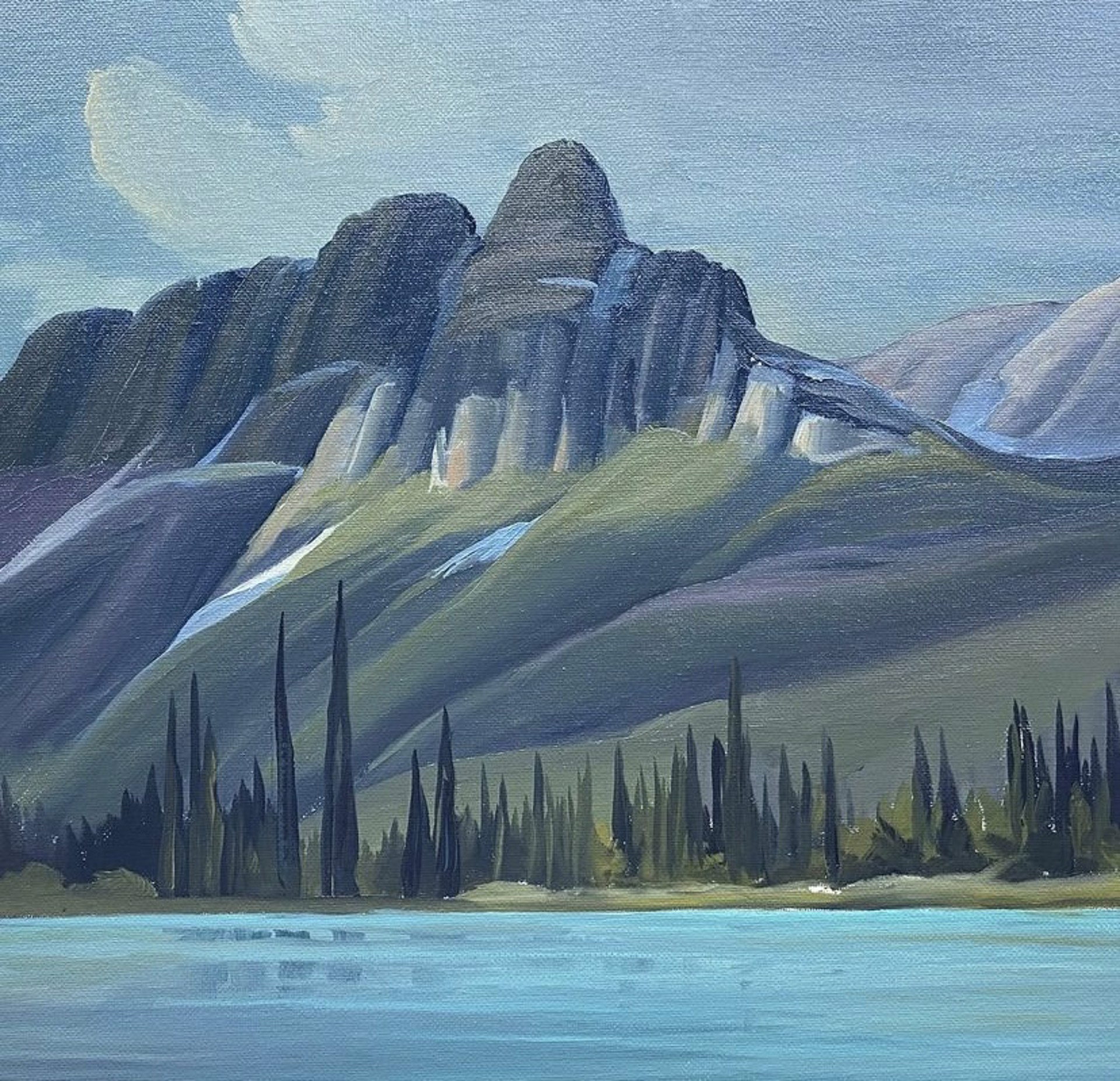Castle Mountain by the Bow by Kenneth Harrison