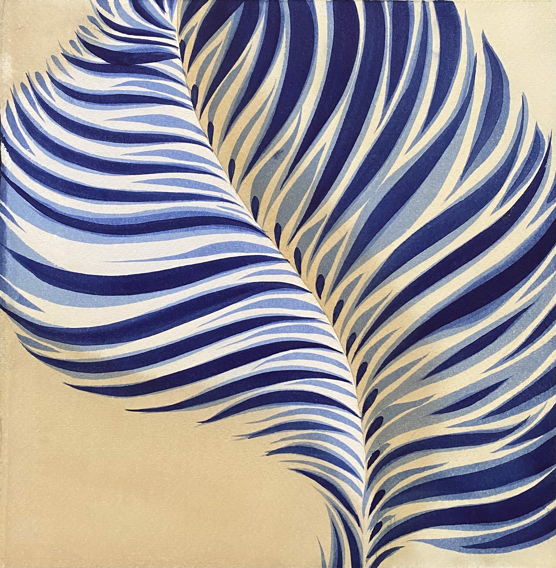 Untitled (Blue Feather) by Jan Heaton