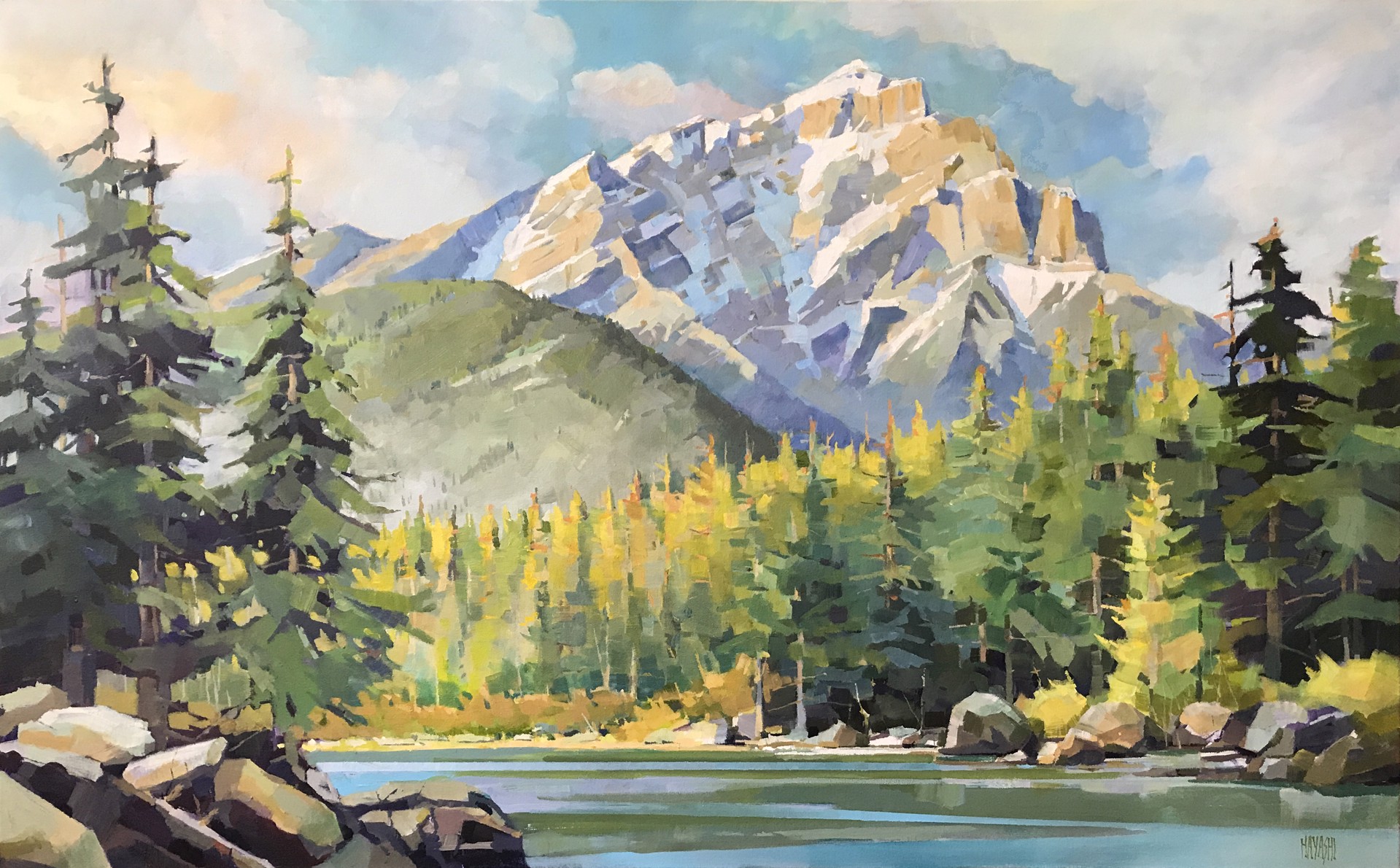Cascade and the Bow by Randy Hayashi