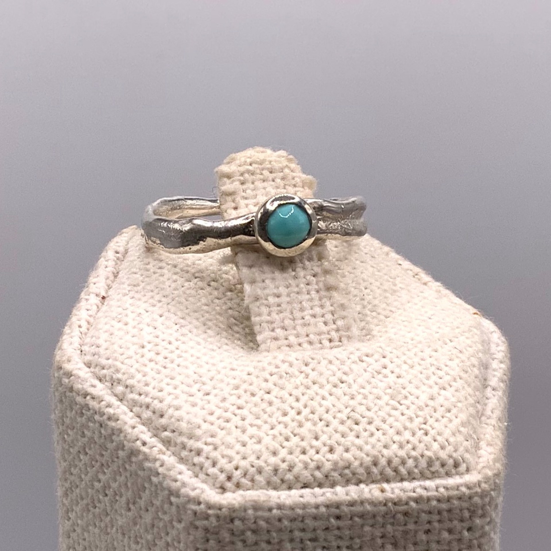 Turquoise Mini Gem Ripple Ring by Kristen Baird