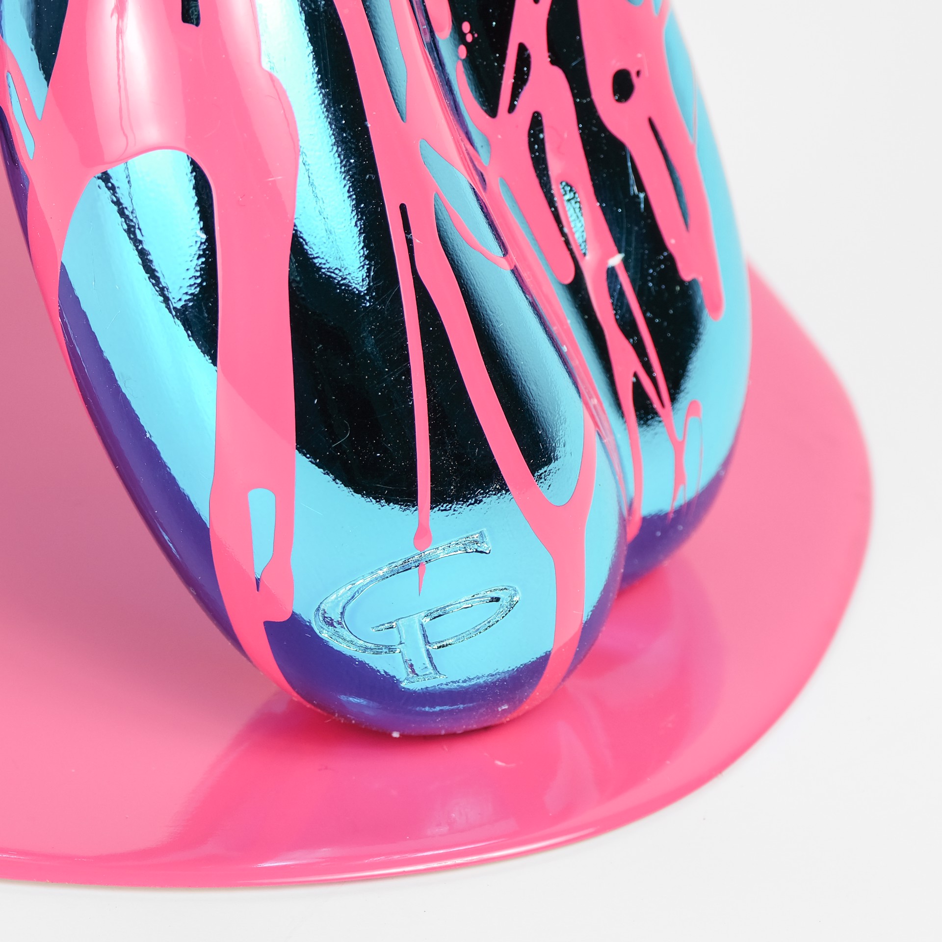 Happy Accident  - Balloon Dog - Blue and Pink by Joe Suzuki