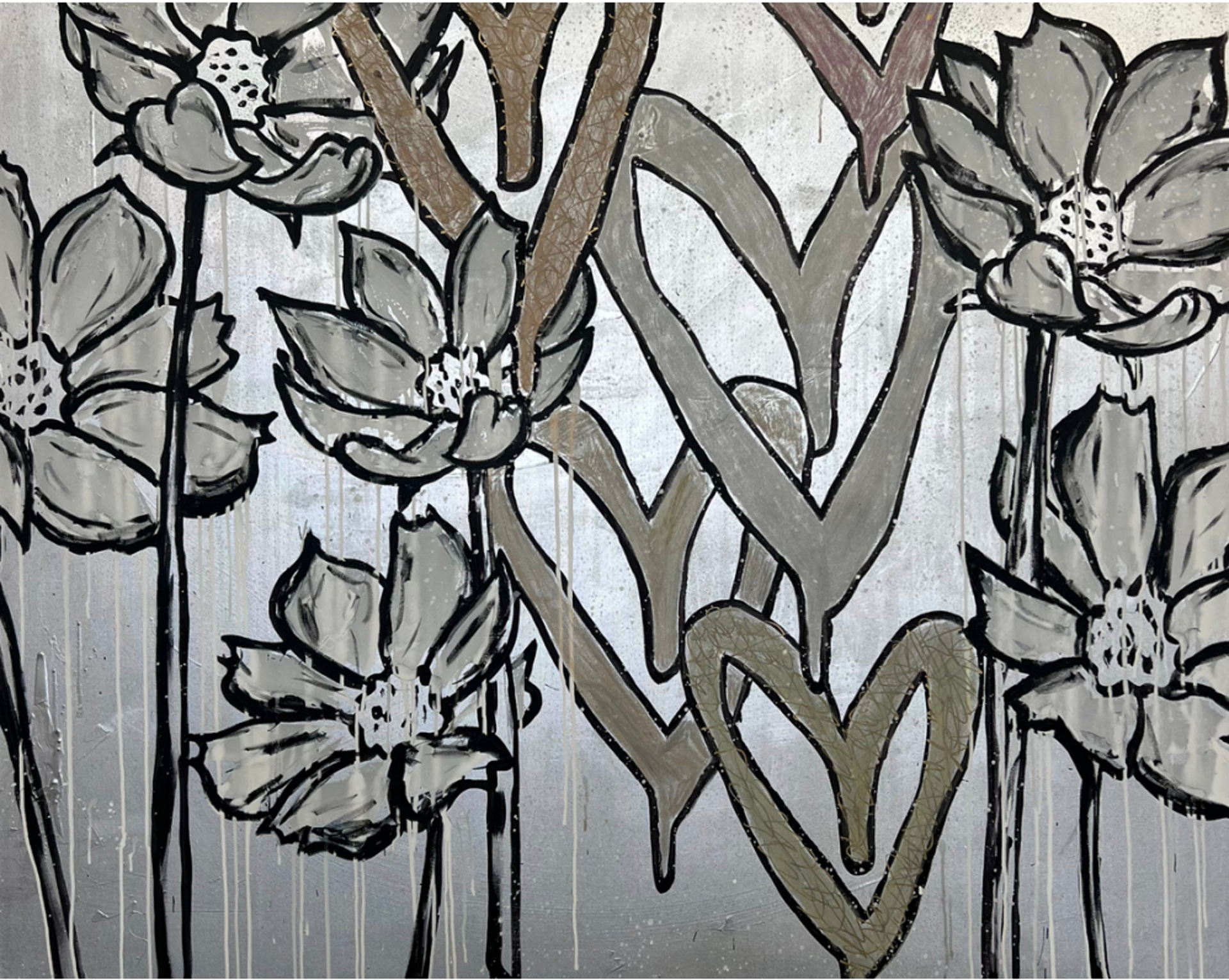 Silver Floral by Anthony Ricciardi