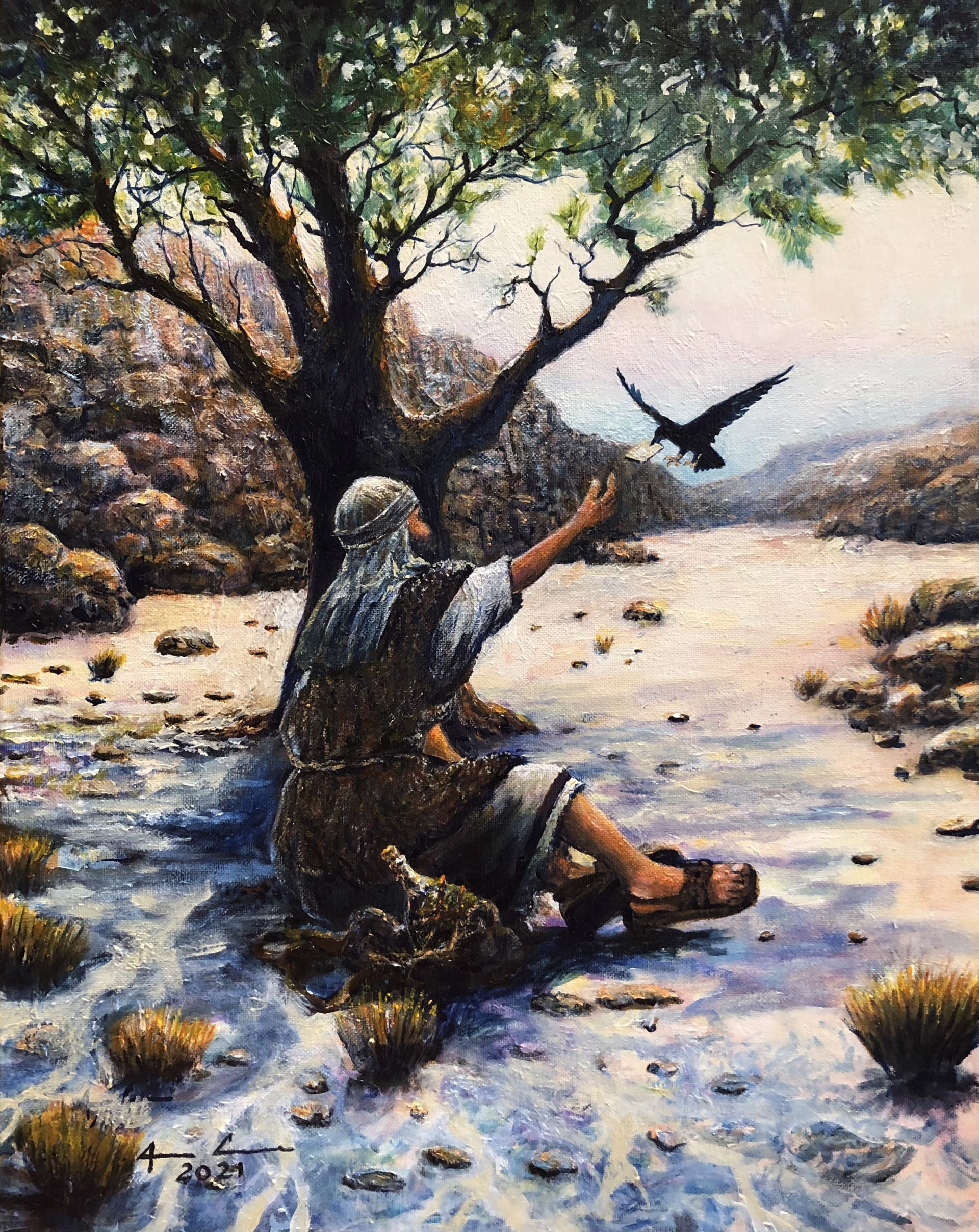 Elijah under a Broom Tree by James Conner