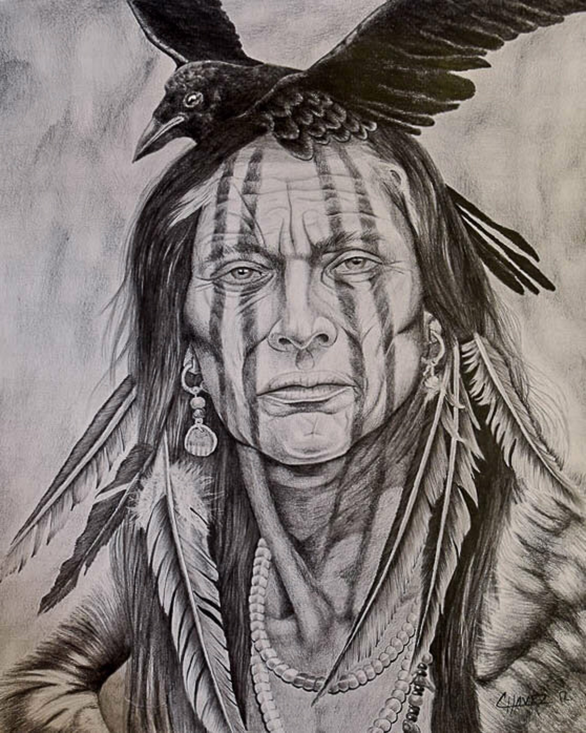 Graphite Indian by Raul Chavez
