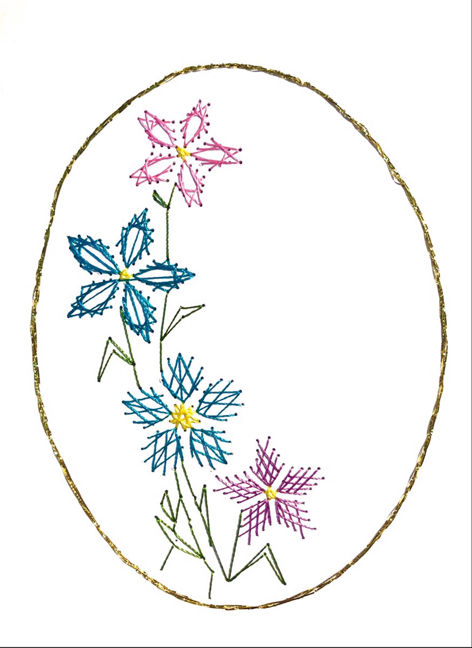 Flowers Card by Jacqueline Green
