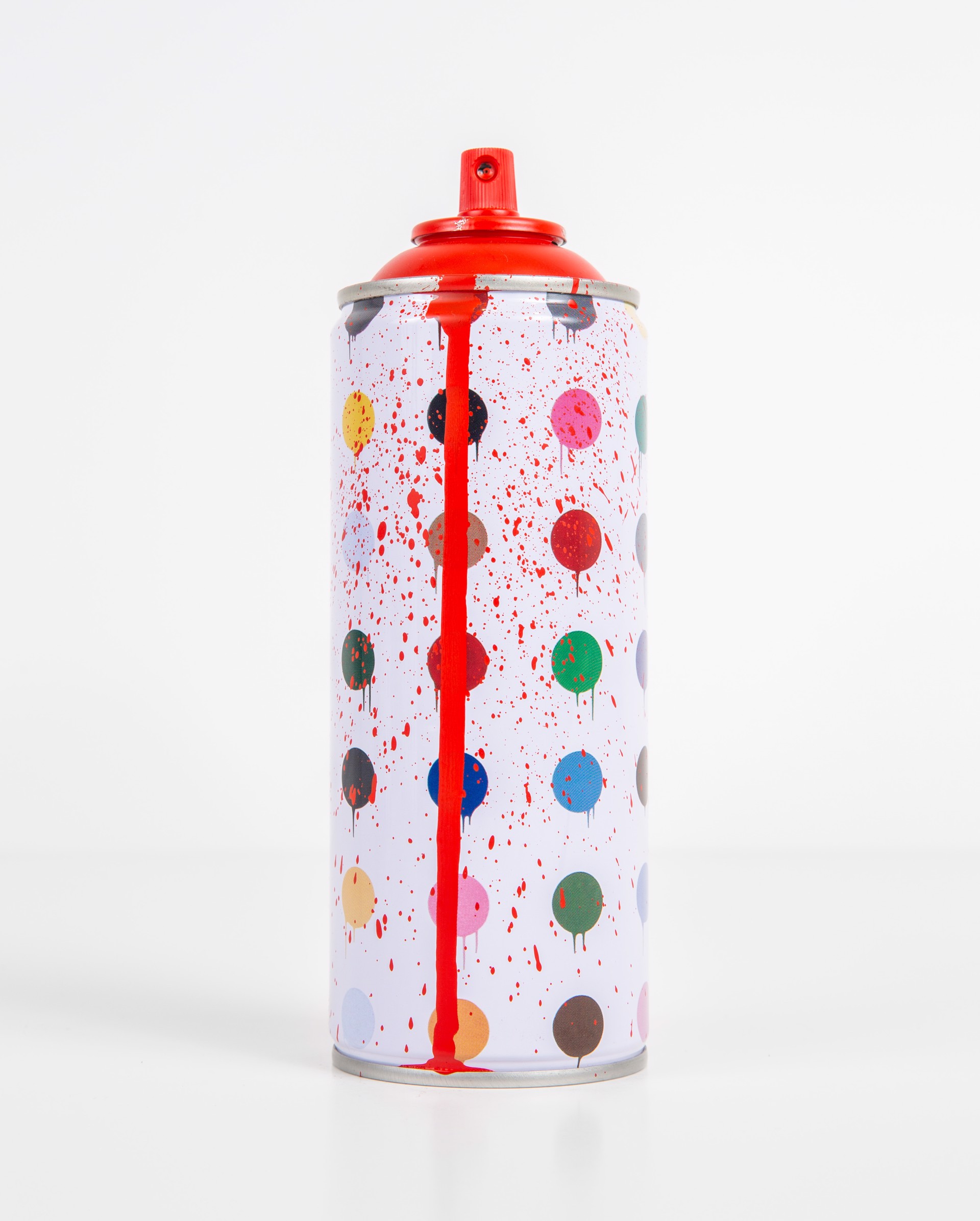Hirst dots - Red by Mr.Brainwash