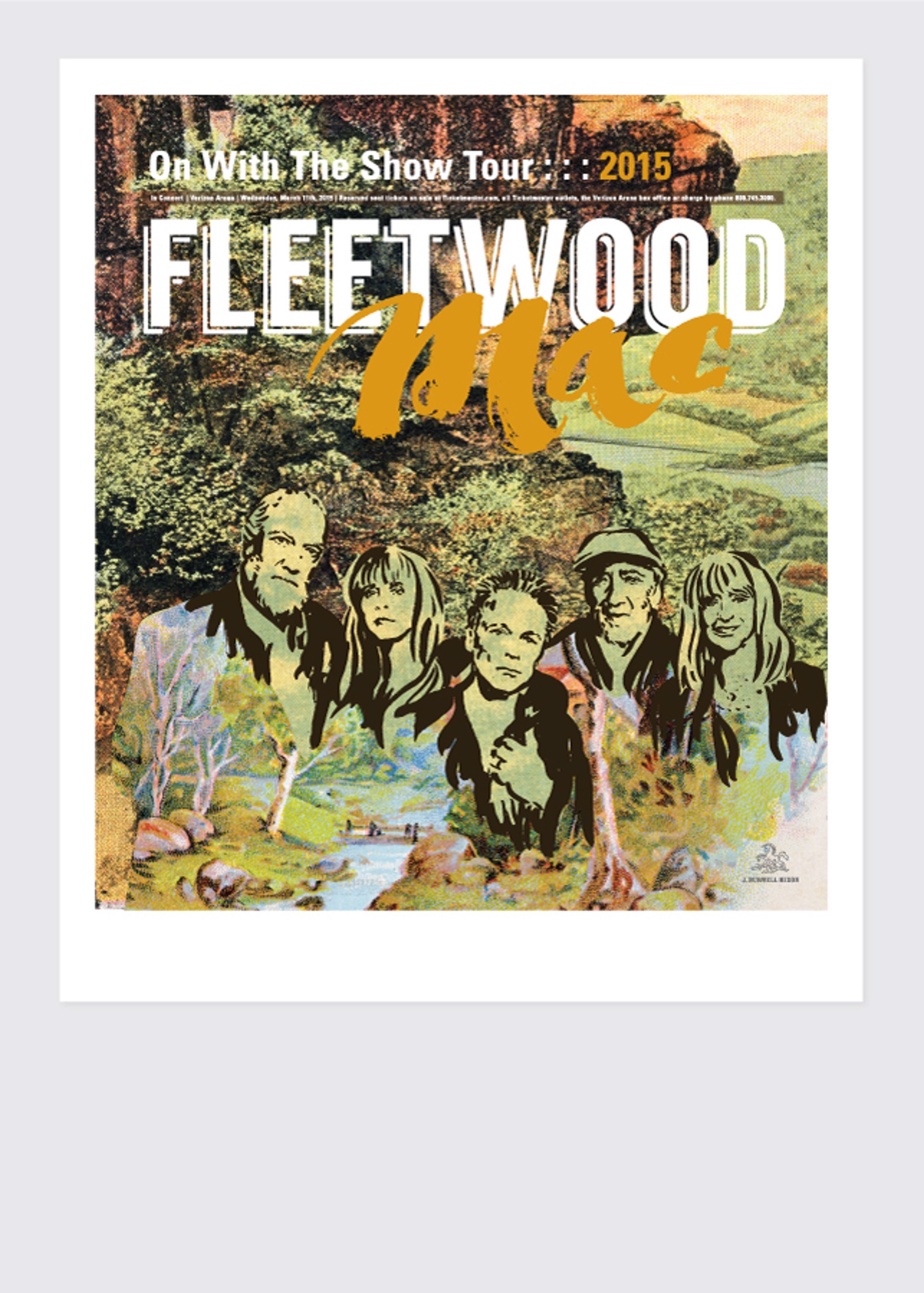Fleetwood Mac Concert Poster by Jamie Burwell Mixon