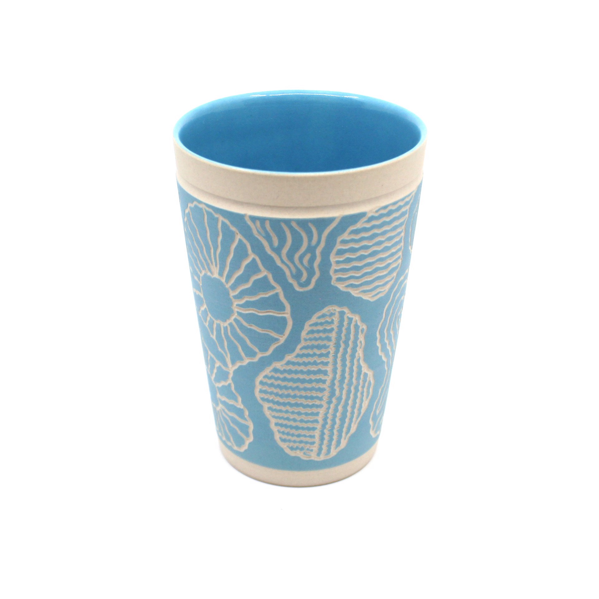 Tall Cup (Light Blue / White) by Chris Casey