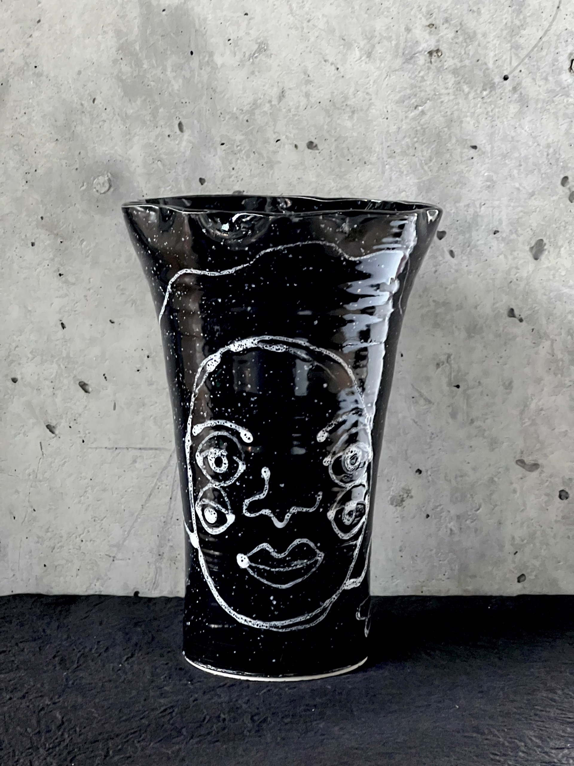 Black Lady Hummel Vase by Sarah Hummel Jones