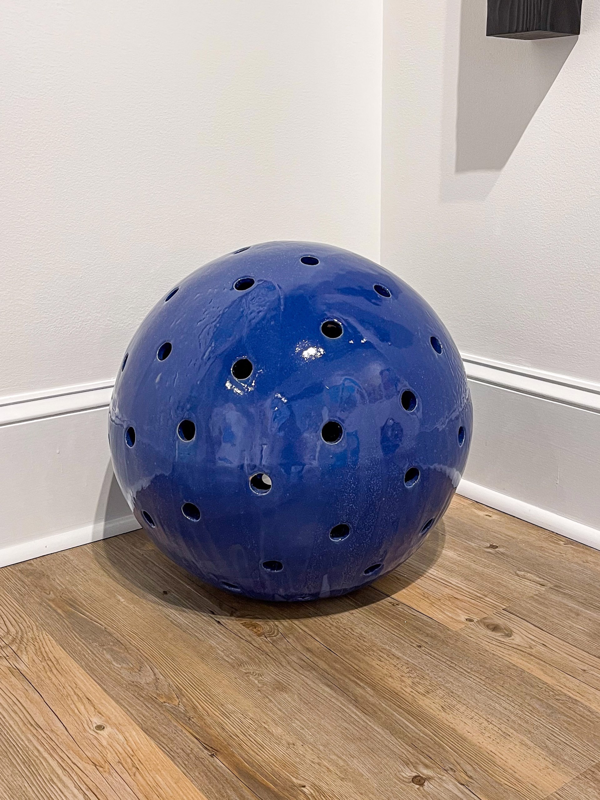 Medium Blue Sphere by Virginia Scotchie