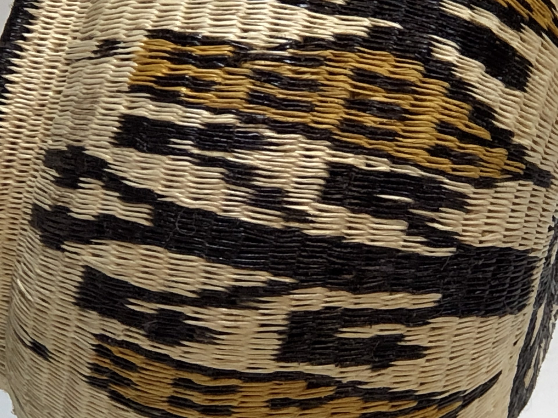Yellow Butterfly Basket by Wounaan & Embera Panama Rainforest Baskets Wounaan