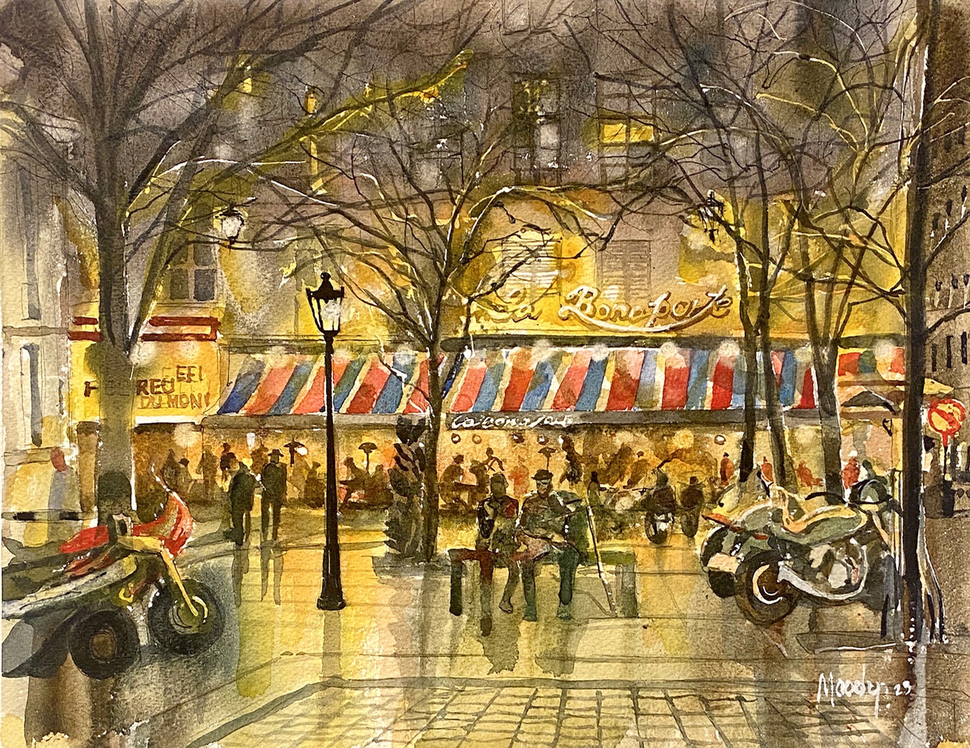 La Bonaparte Cafe, Paris by Bob Moody