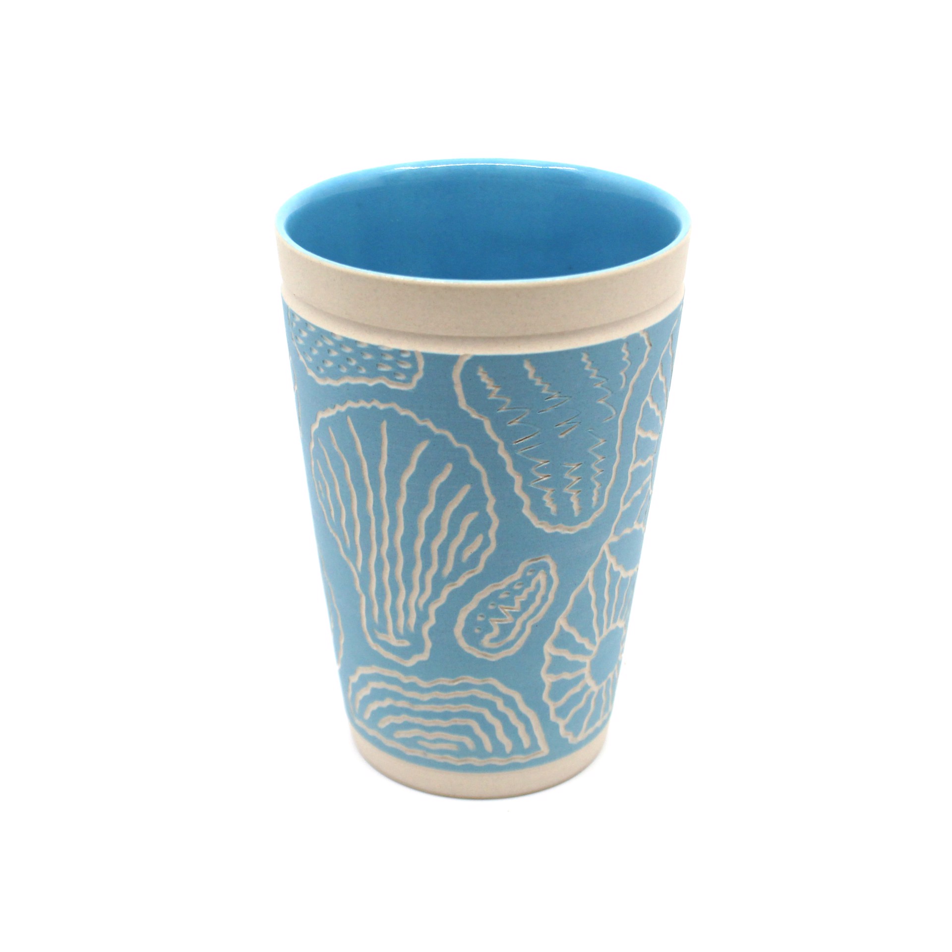 Tall Cup (Light Blue / White) by Chris Casey