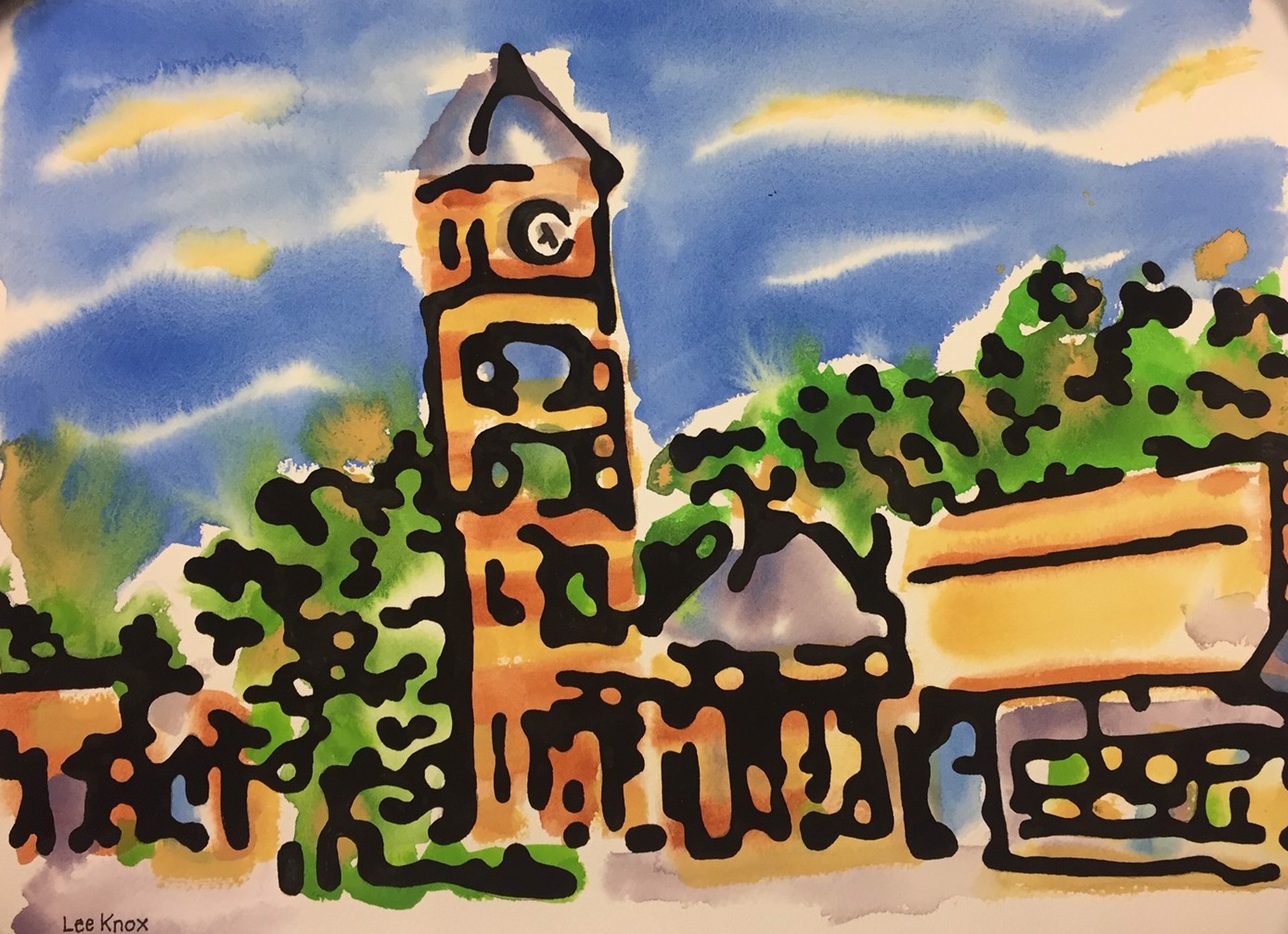 Overland Park Clock Tower by Lee Knox