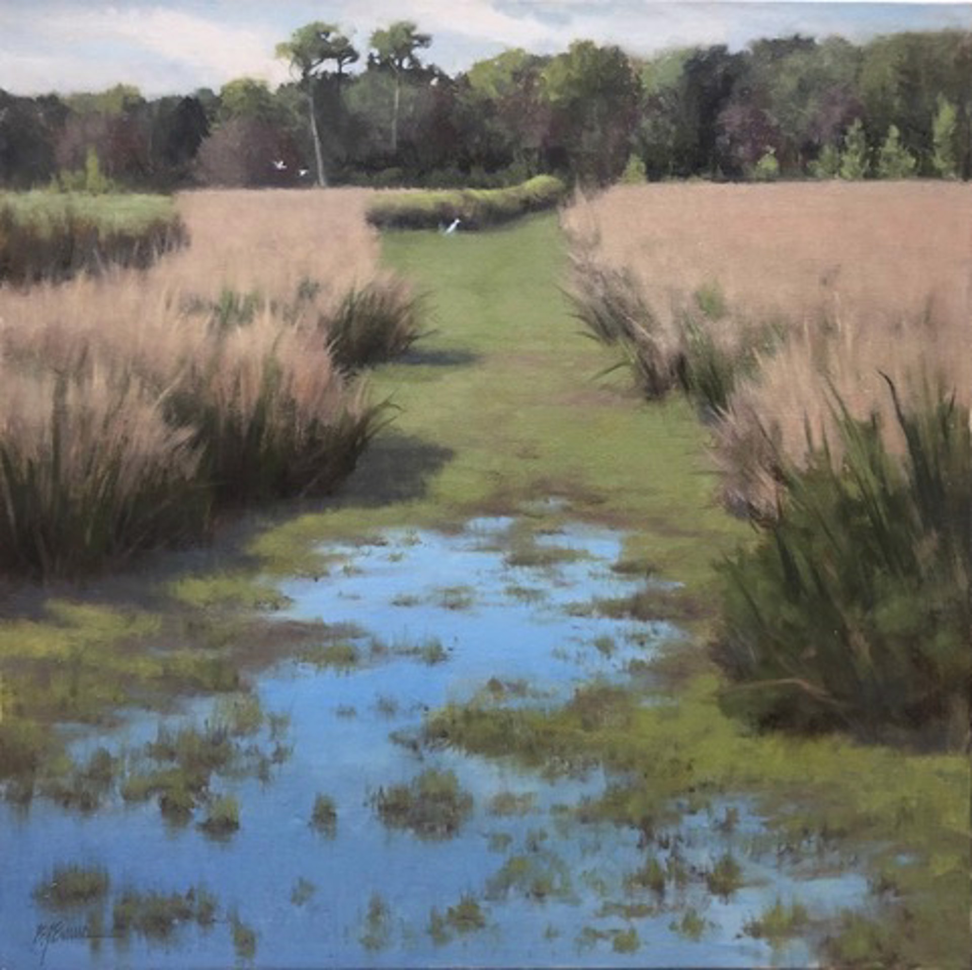 Rice Field by Beverly Ford Evans