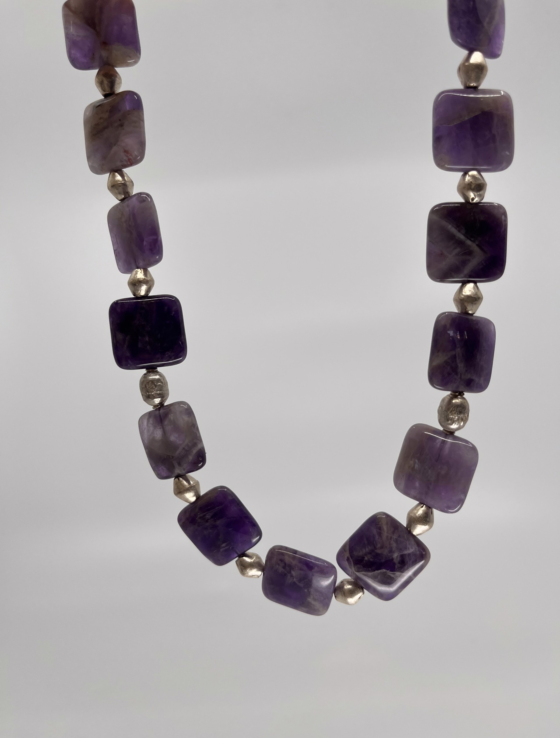 9141 Amethyst & African Silver by Gina Caruso