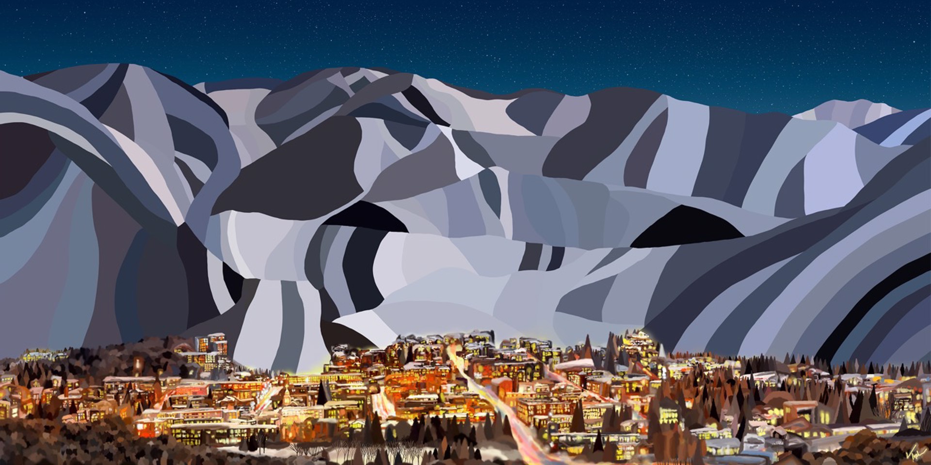 Aspen Lights by Topher Straus