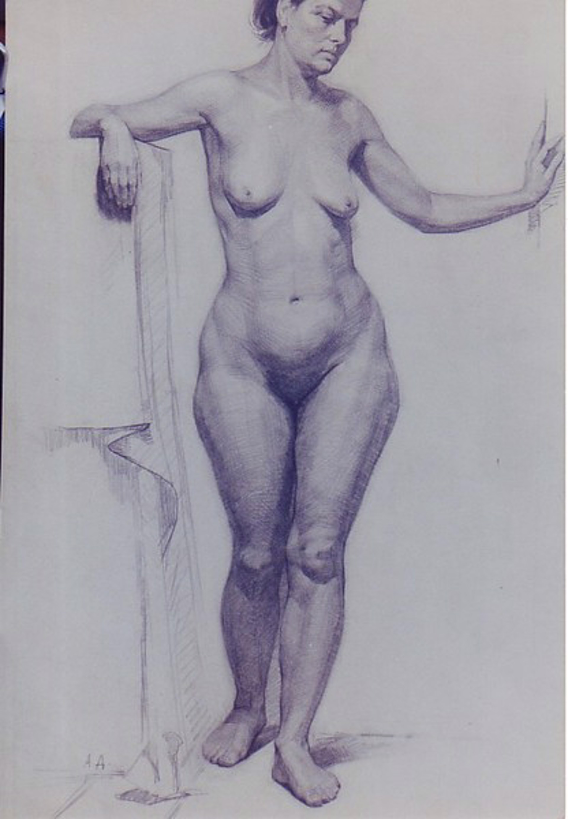 Standing Nude by Anatoli Domnich