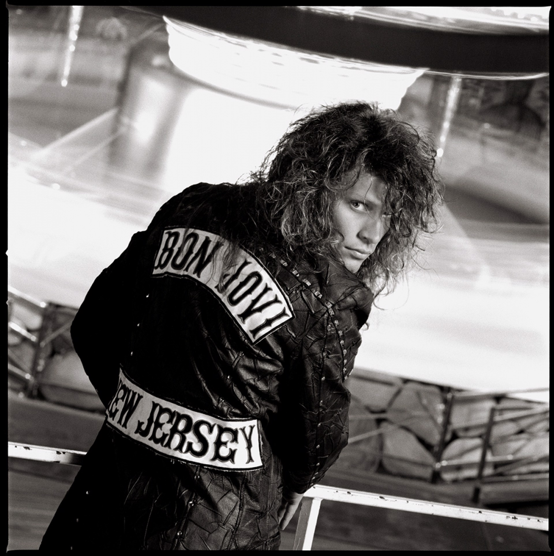 88130 Jon Bon Jovi Jacket BW by Timothy White