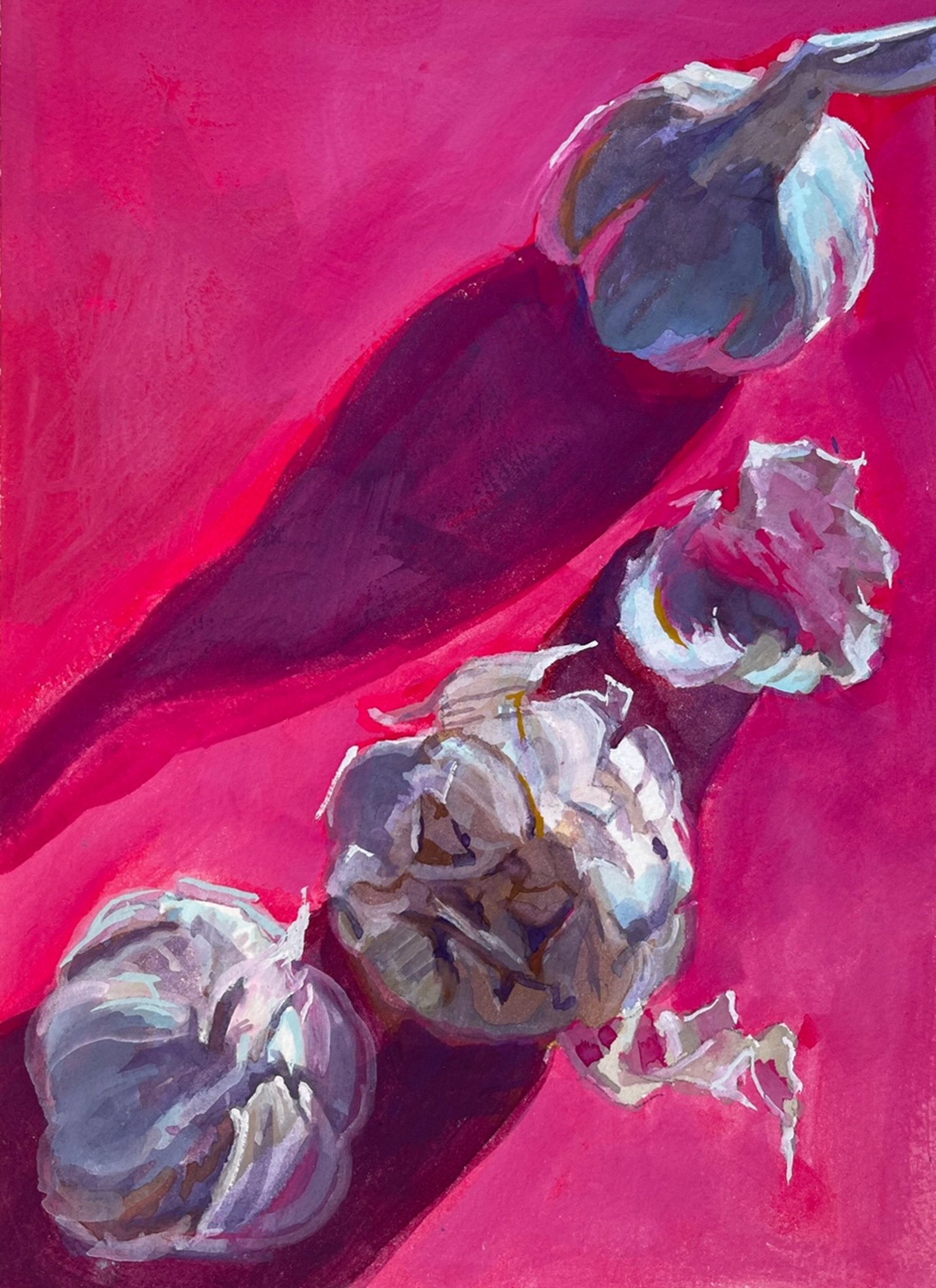 Garlic and Garnet, II by Laurie Meyer