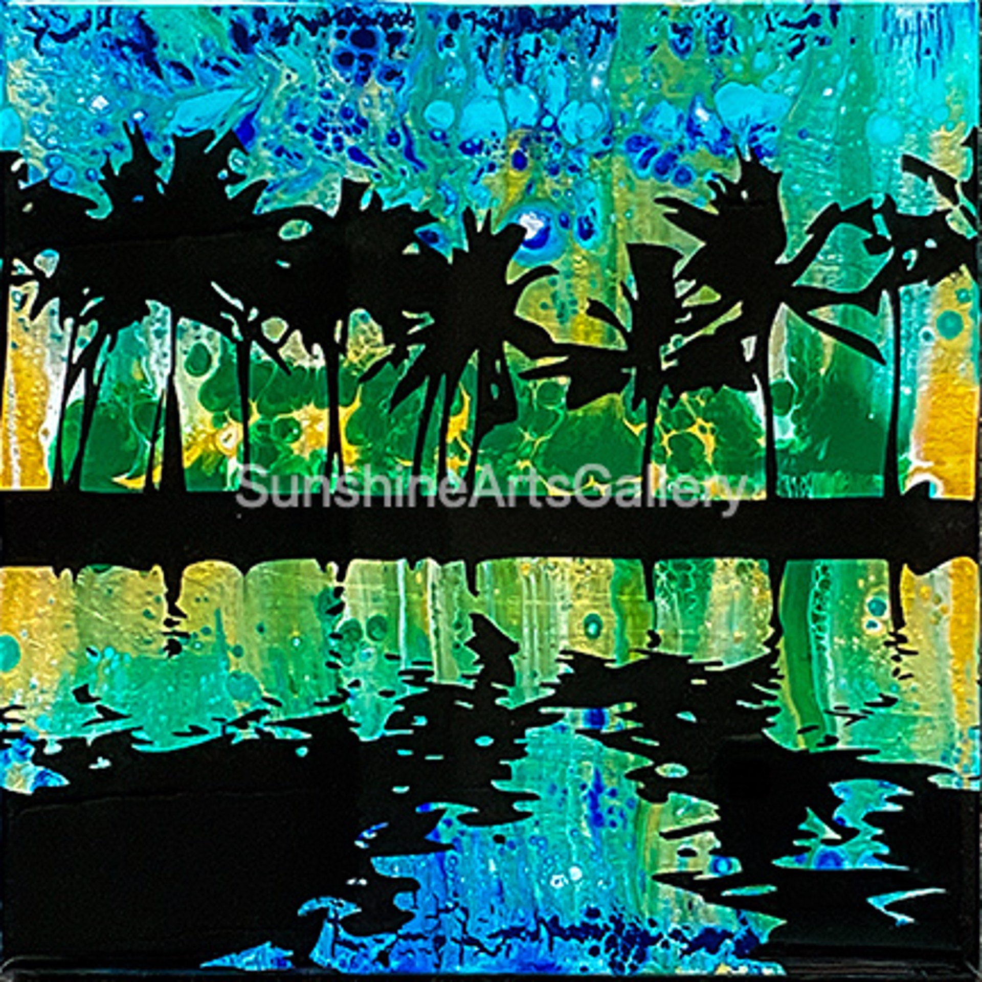 Palm Ocean Reflections by Pati O'Neal