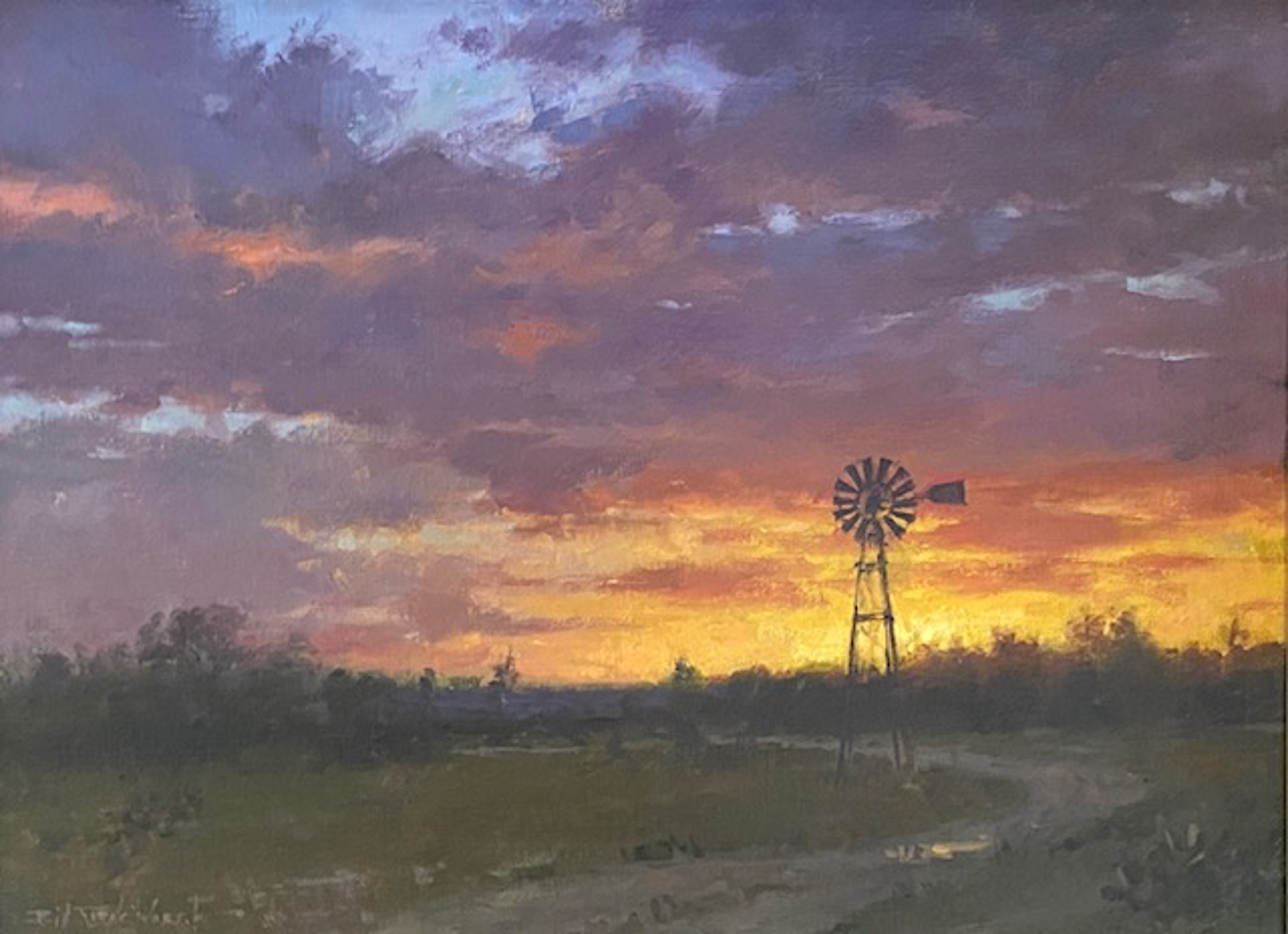 Good Night Texas by Bill Farnsworth